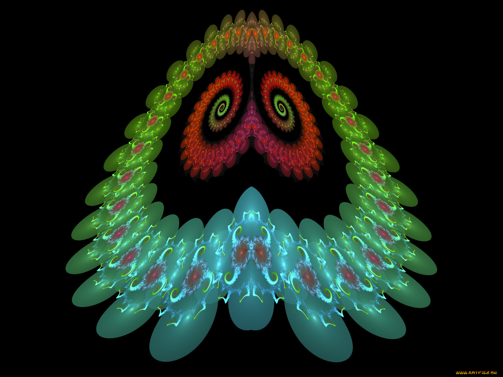 3д, графика, fractal, фракталы, узор, фон, тёмный, абстракция