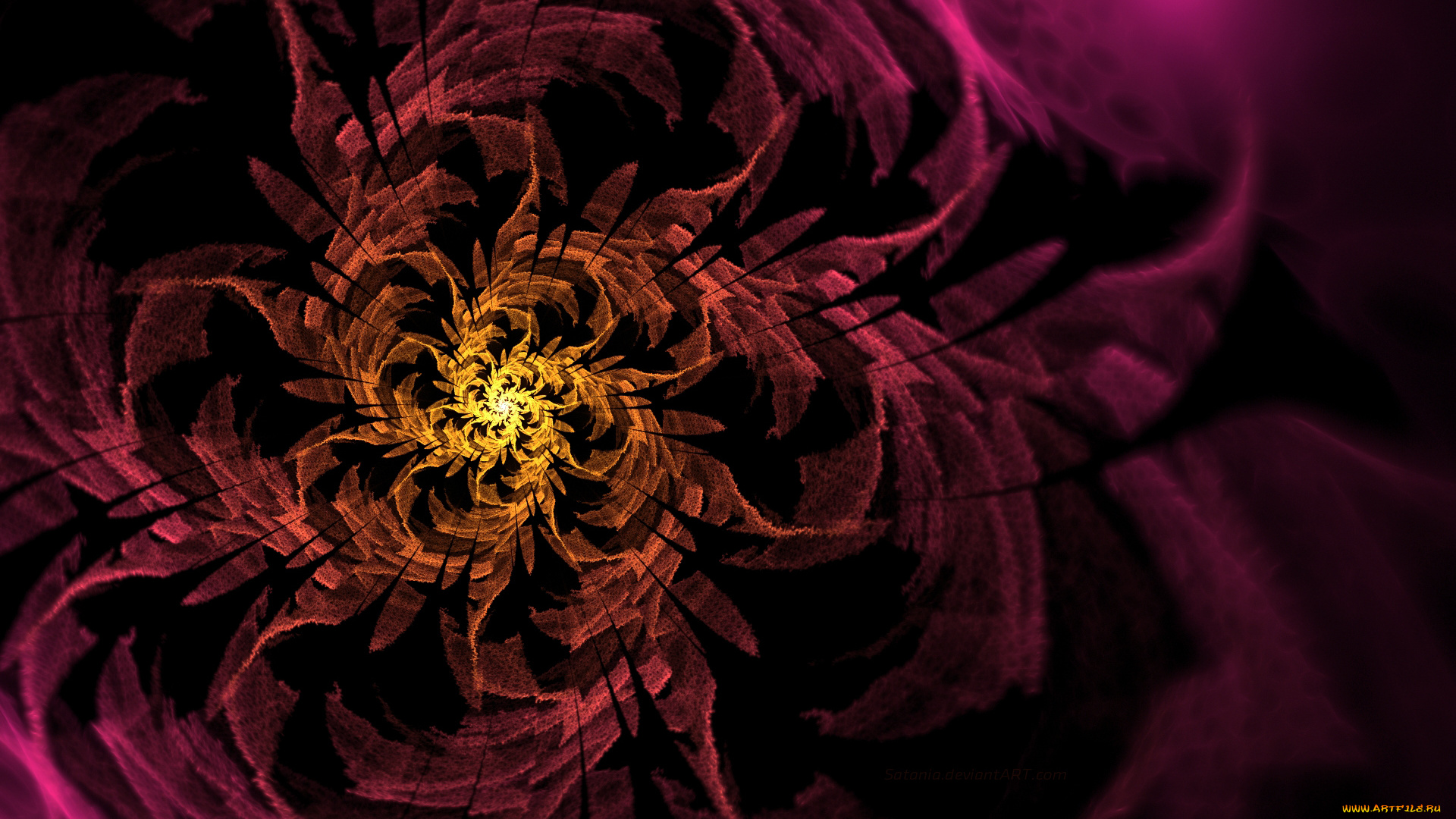 3д, графика, fractal, фракталы, фон, цвета, узор