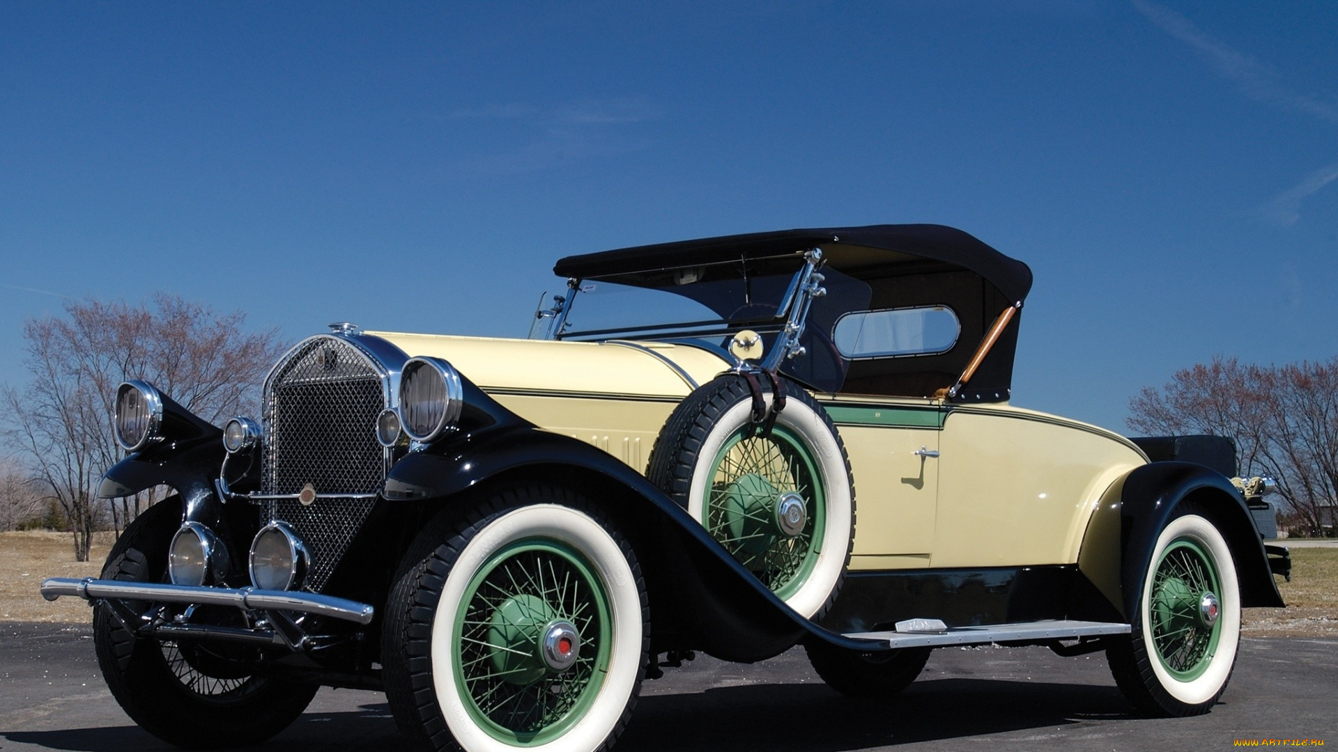 автомобили, классика, ретро, автомобиль, дорога, небо