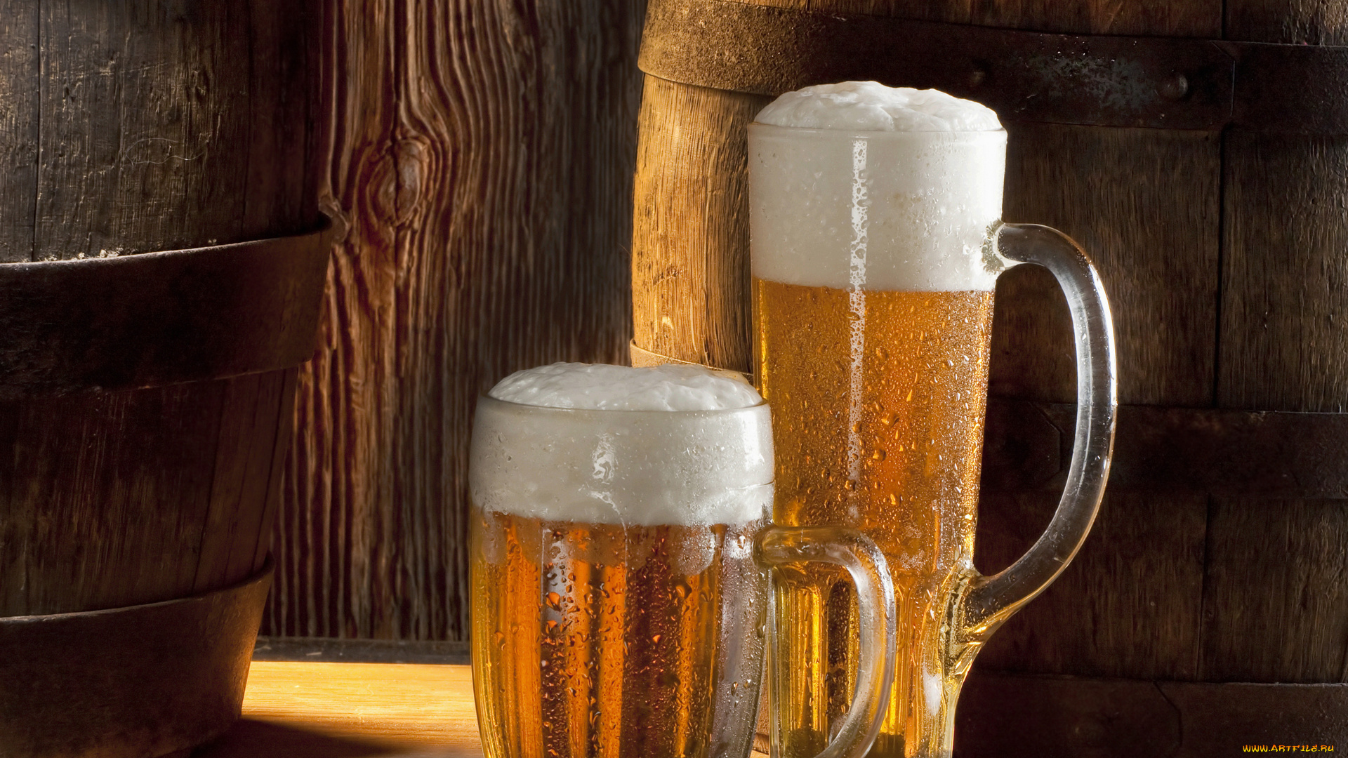 еда, напитки, пиво, бочки, кружки, пена