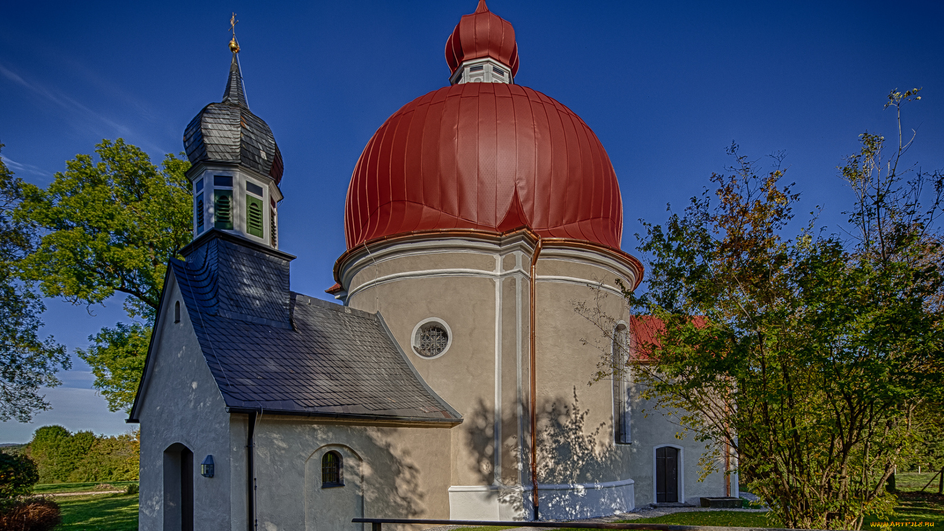 heuwinklkapelle, chapel, iffeldorf, bavaria, germany, города, православные, церкви, монастыри, церковь, германия, бавария, иффельдорф