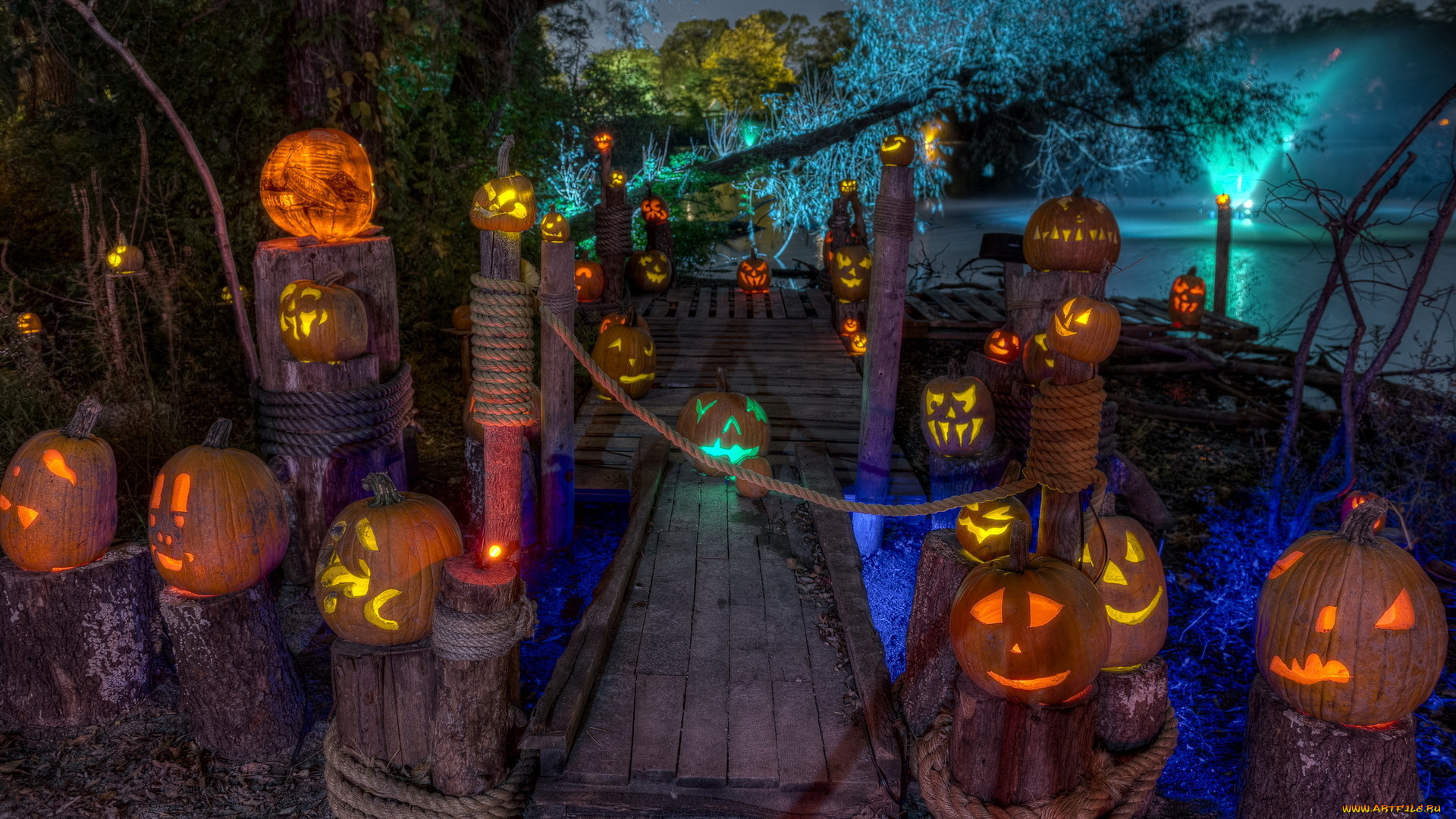 праздничные, хэллоуин, halloween, pumpkin, art, тыквы