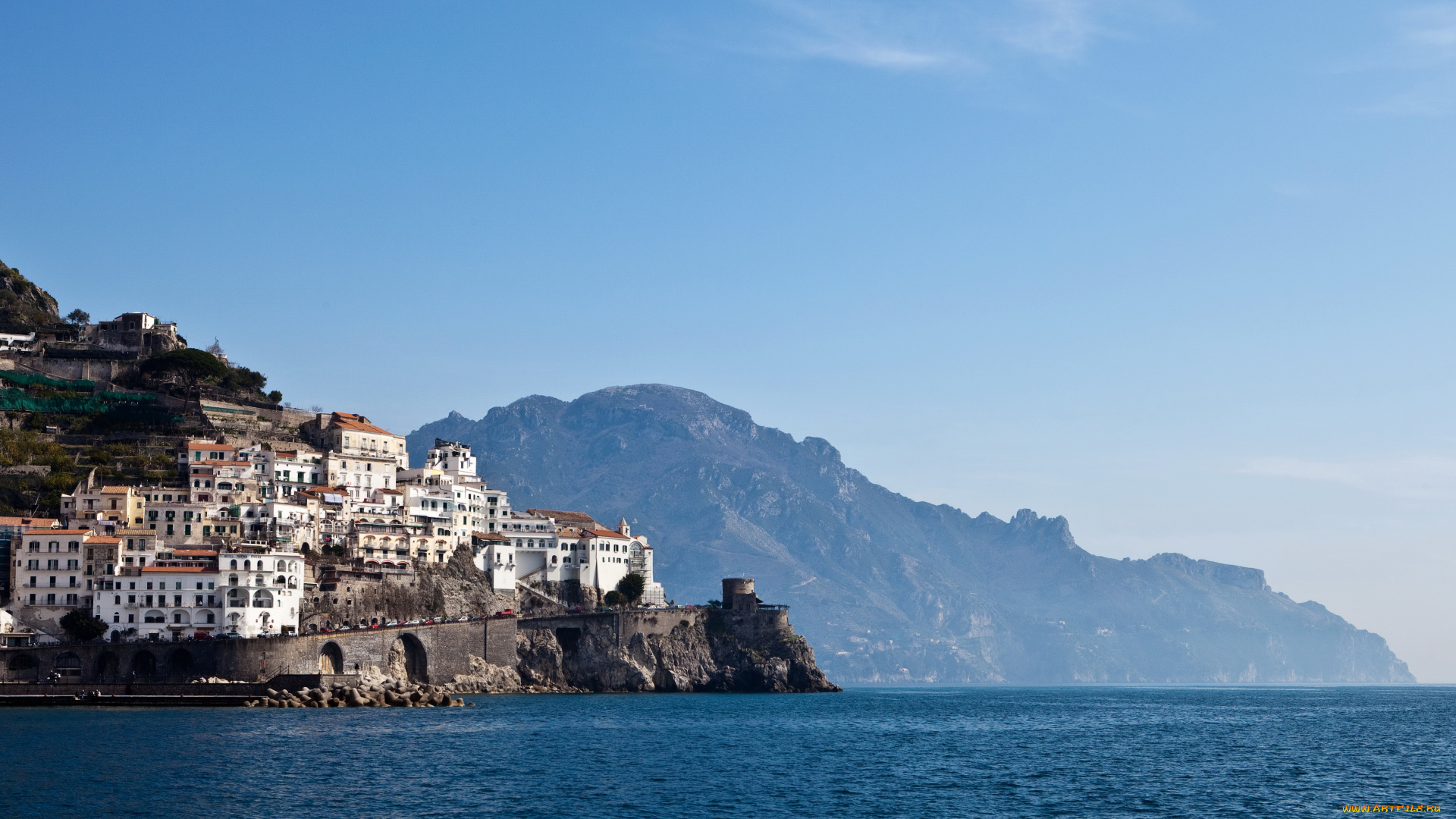 ravello, italy, города, амальфийское, лигурийское, побережье, италия, горы, море, дома