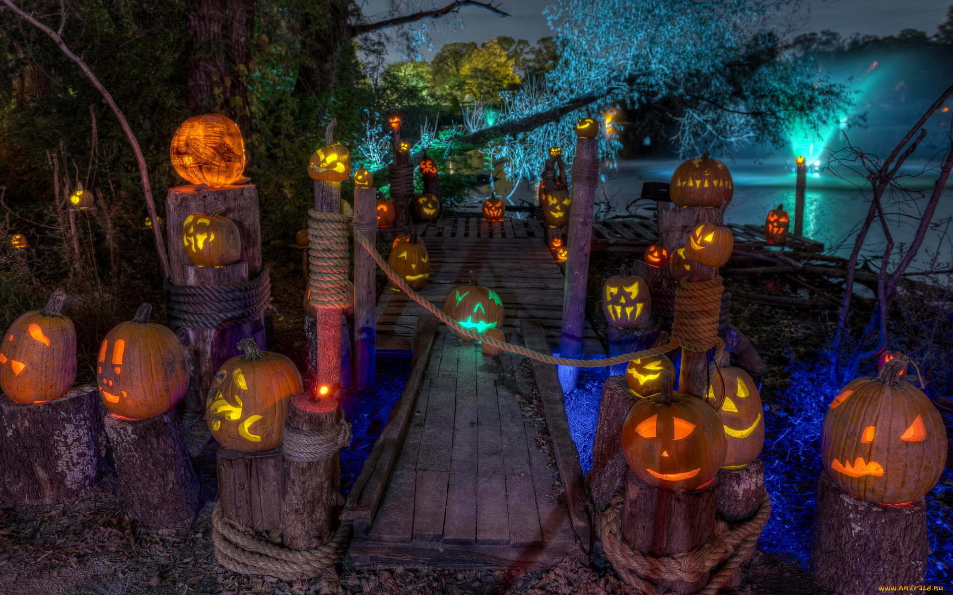 праздничные, хэллоуин, halloween, pumpkin, art, тыквы