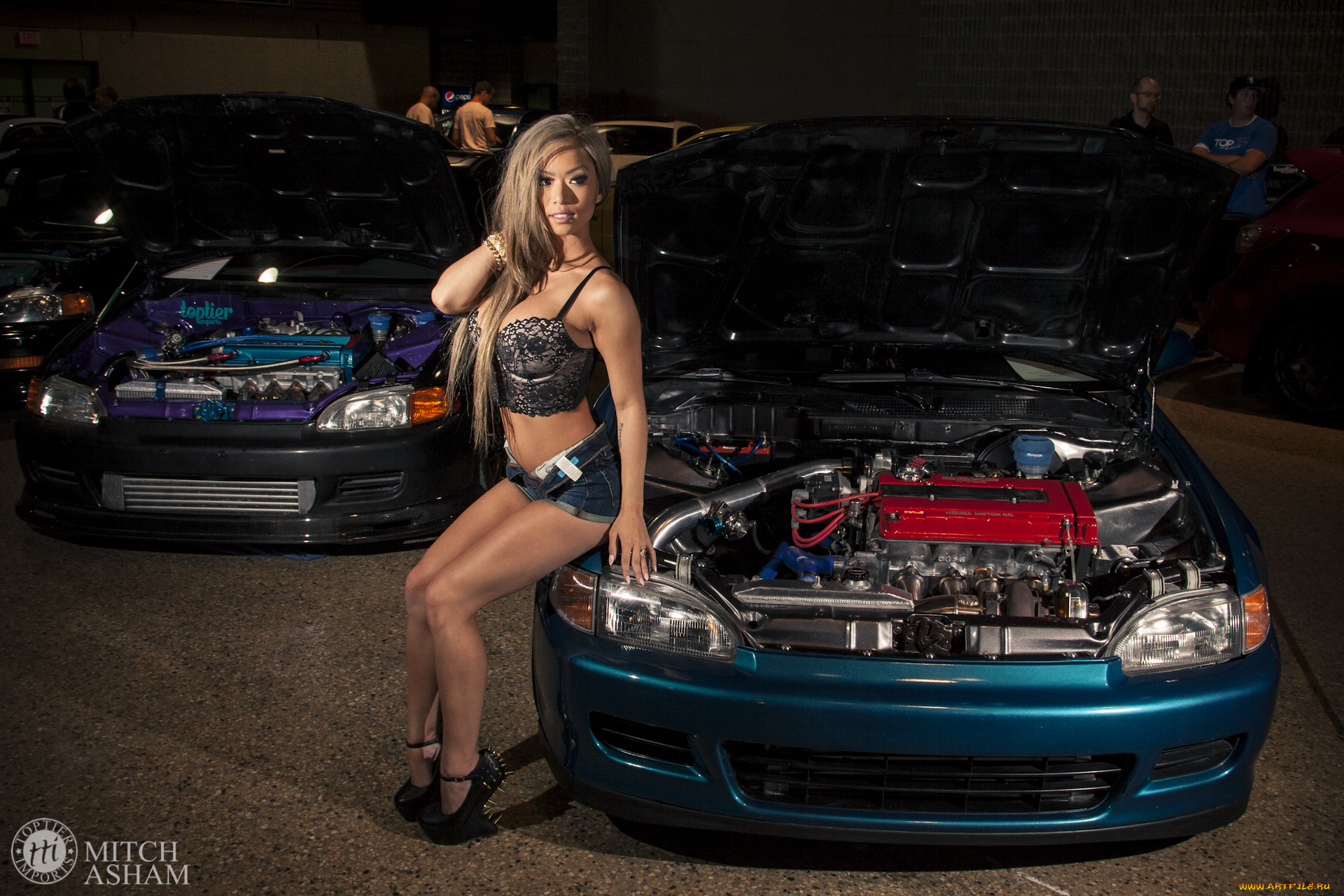 автомобили, авто, девушками, honda, civic, donnah, pham