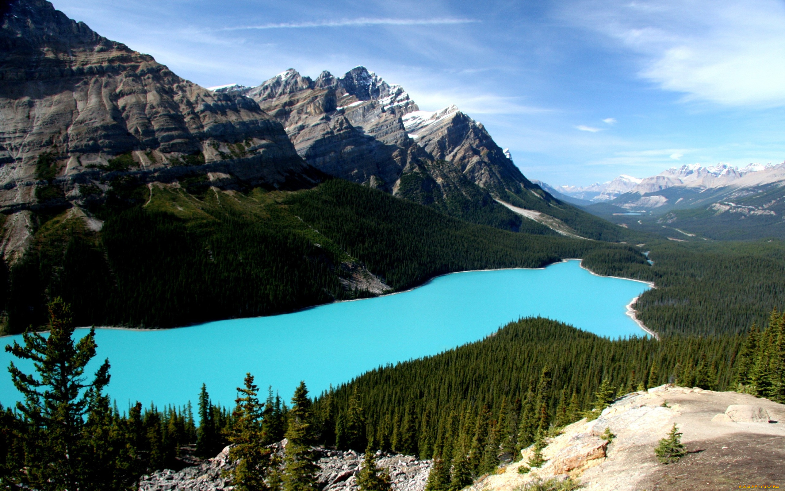 природа, реки, озера, небо, лес, горы, река