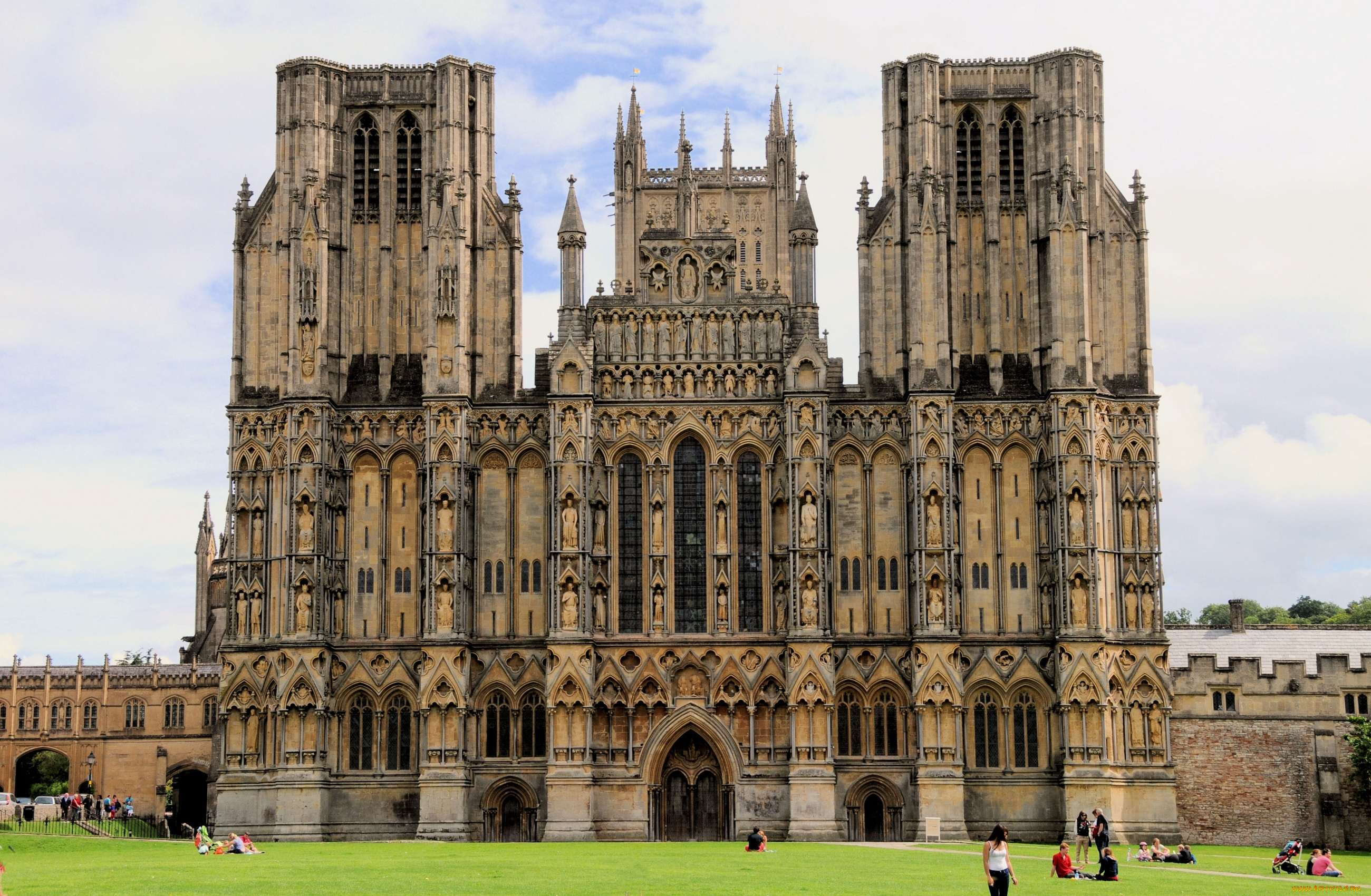 кафедральный, собор, уэльса, города, католические, соборы, костелы, аббатства, архитектура