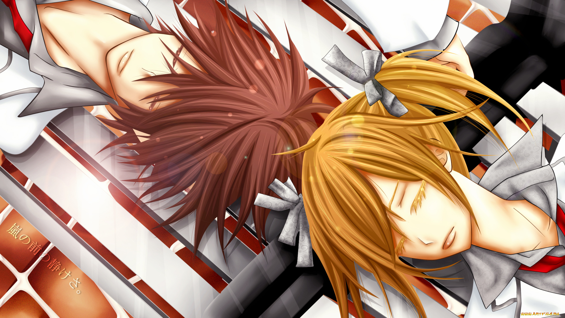 аниме, vampire, knight, touya, rima, shiki, senri, девушка, мужчина