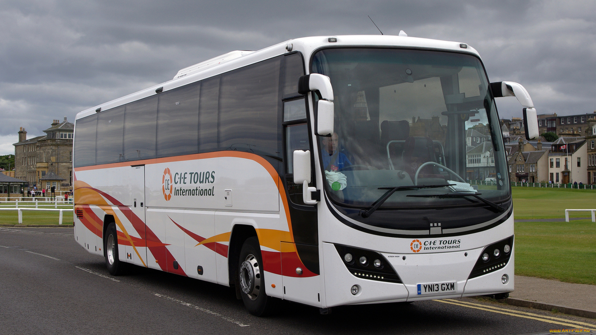 автомобили, автобусы, туристический, автобус