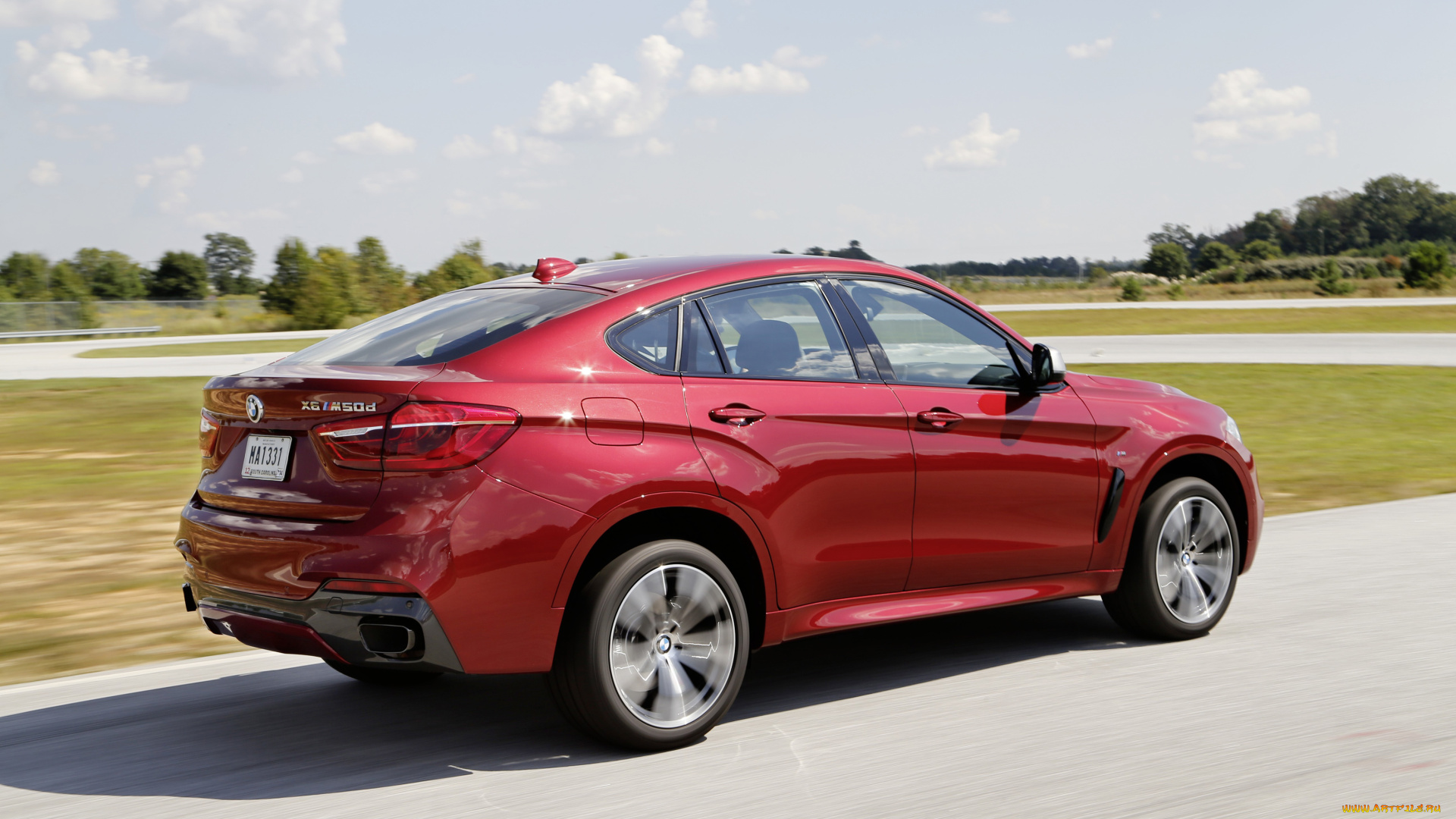 автомобили, bmw, m50d, x6, красный, 2014г, f16