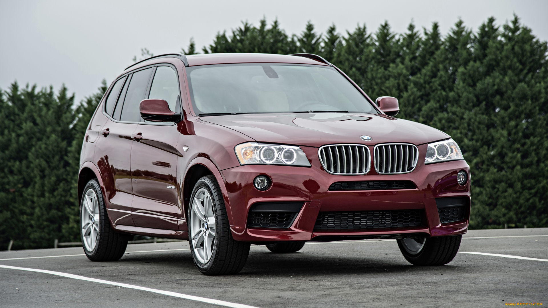 автомобили, bmw, sport, x3, xdrive35i, m, красный, f25, package, us-spec