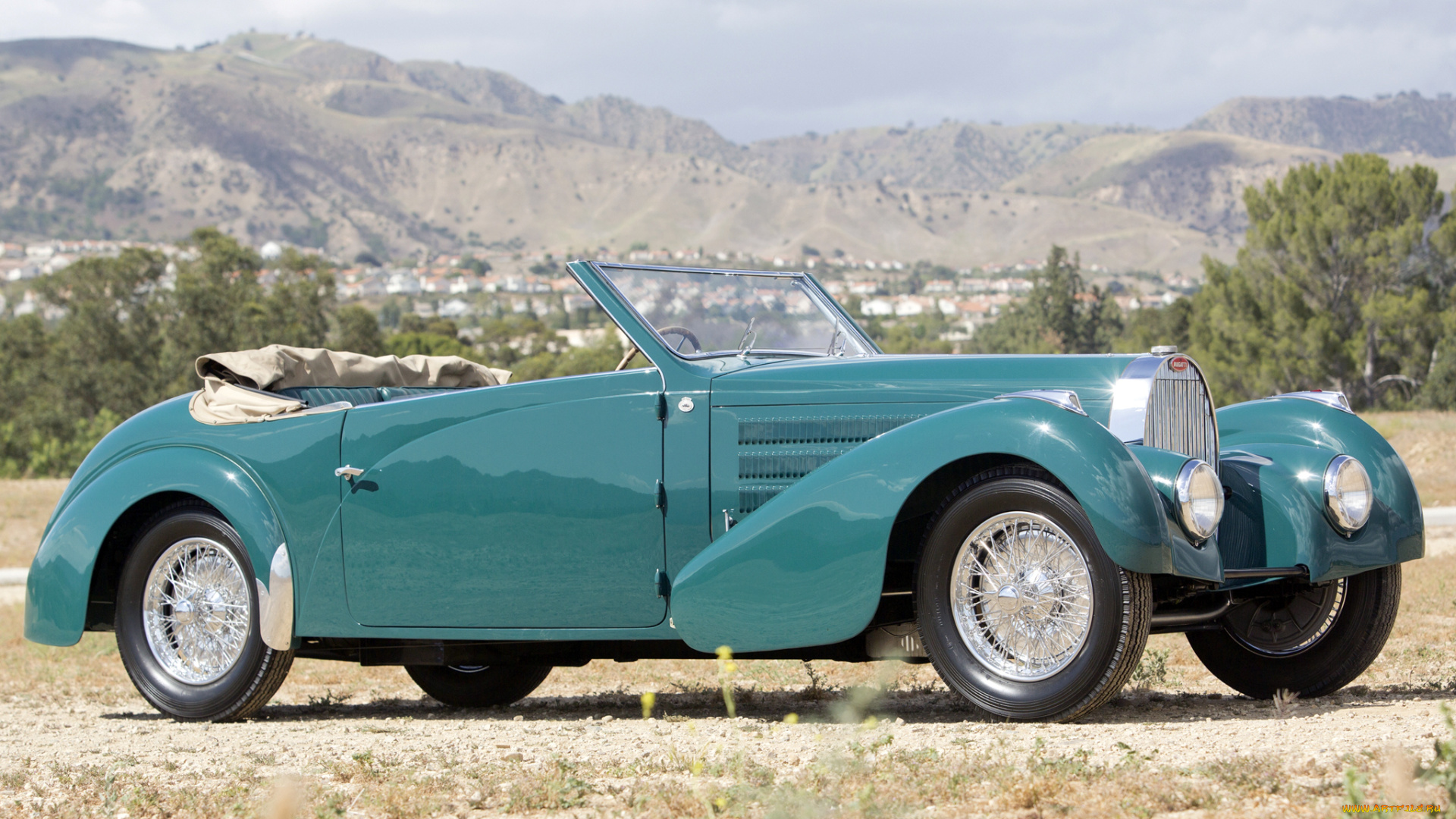 автомобили, bugatti, 57c, type, зеленый, 1938г, 57597, gangloff, cabriolet, stelvio