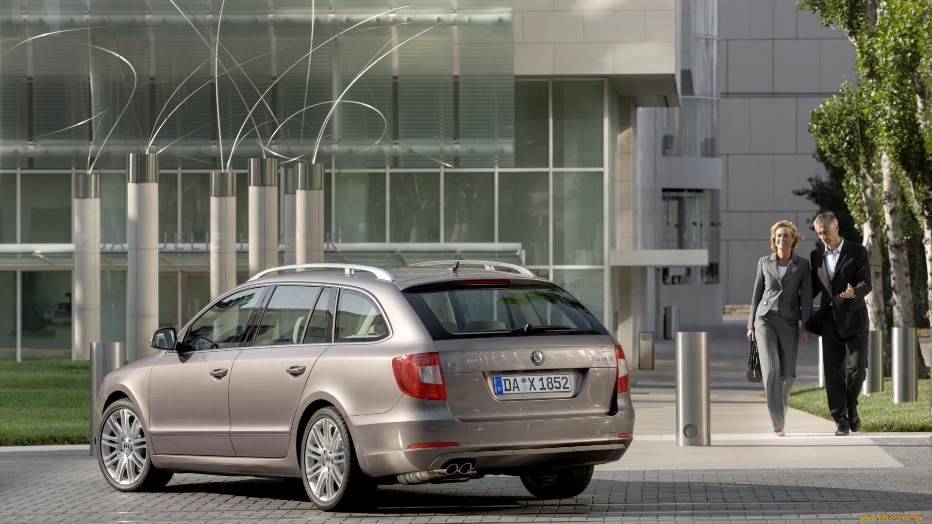 автомобили, skoda, 2009г, combi, superb