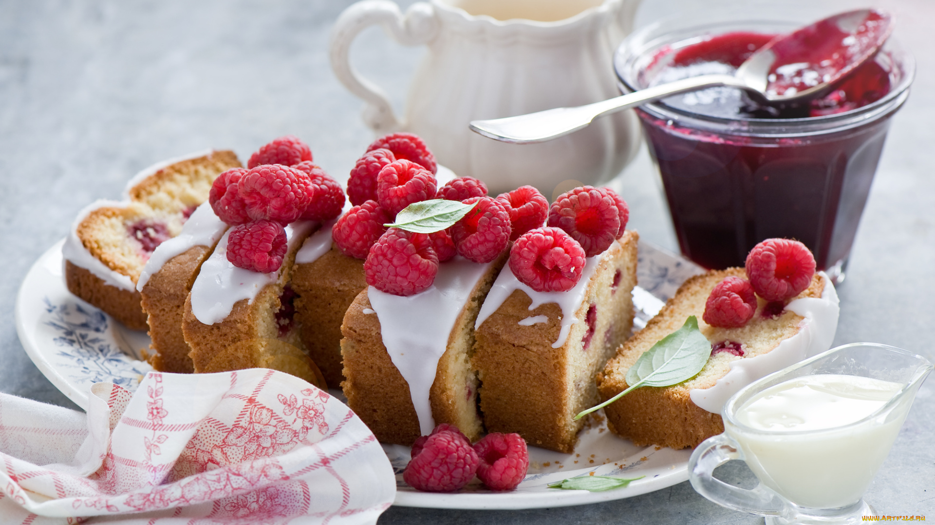 еда, пирожные, , кексы, , печенье, кекс, джем, ягоды, малина