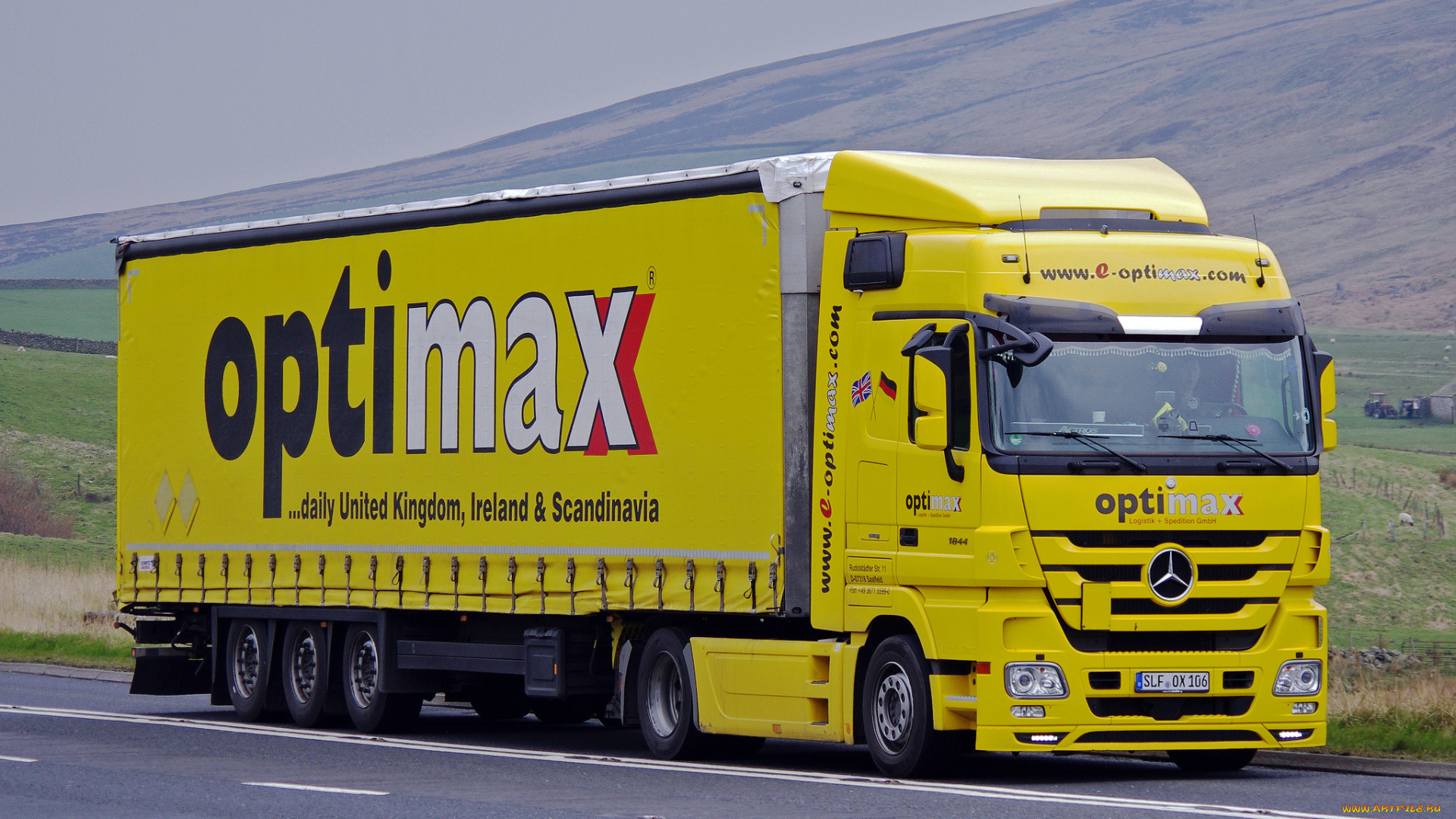 mercedes, actros, 1844, автомобили, mercedes, trucks, тяжелый, грузовик, седельный, тягач