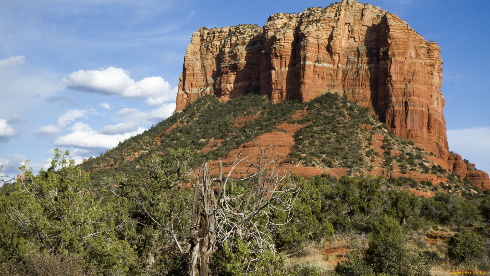 природа, горы, гора, скала, небо