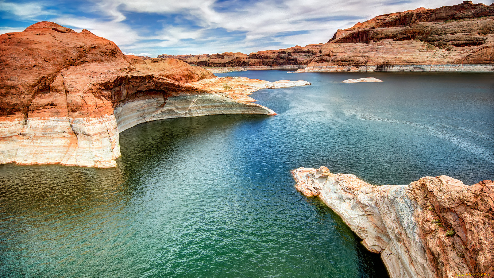 природа, реки, озера, горы, небо, вода, река