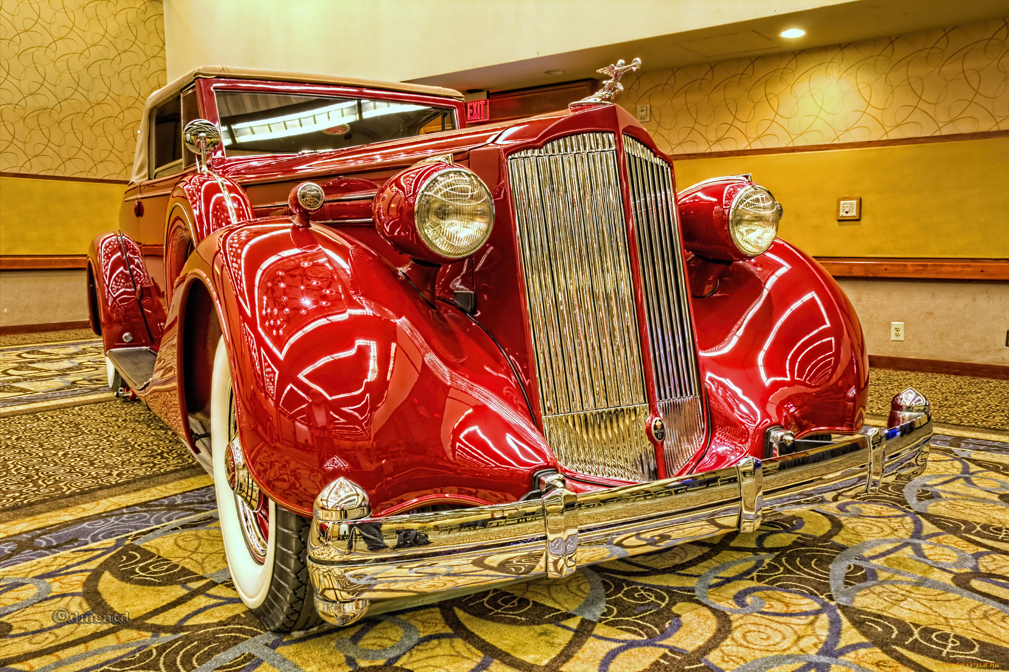 1936, packard, twelve, bohman, &, schwartz, coupe, roadster, автомобили, выставки, и, уличные, фото, выставка, автошоу