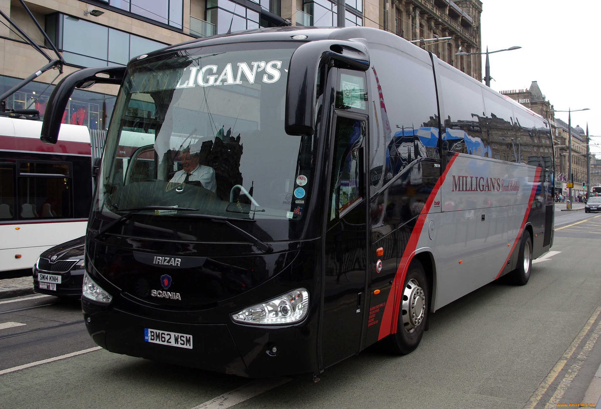 автомобили, автобусы, туристический, автобус