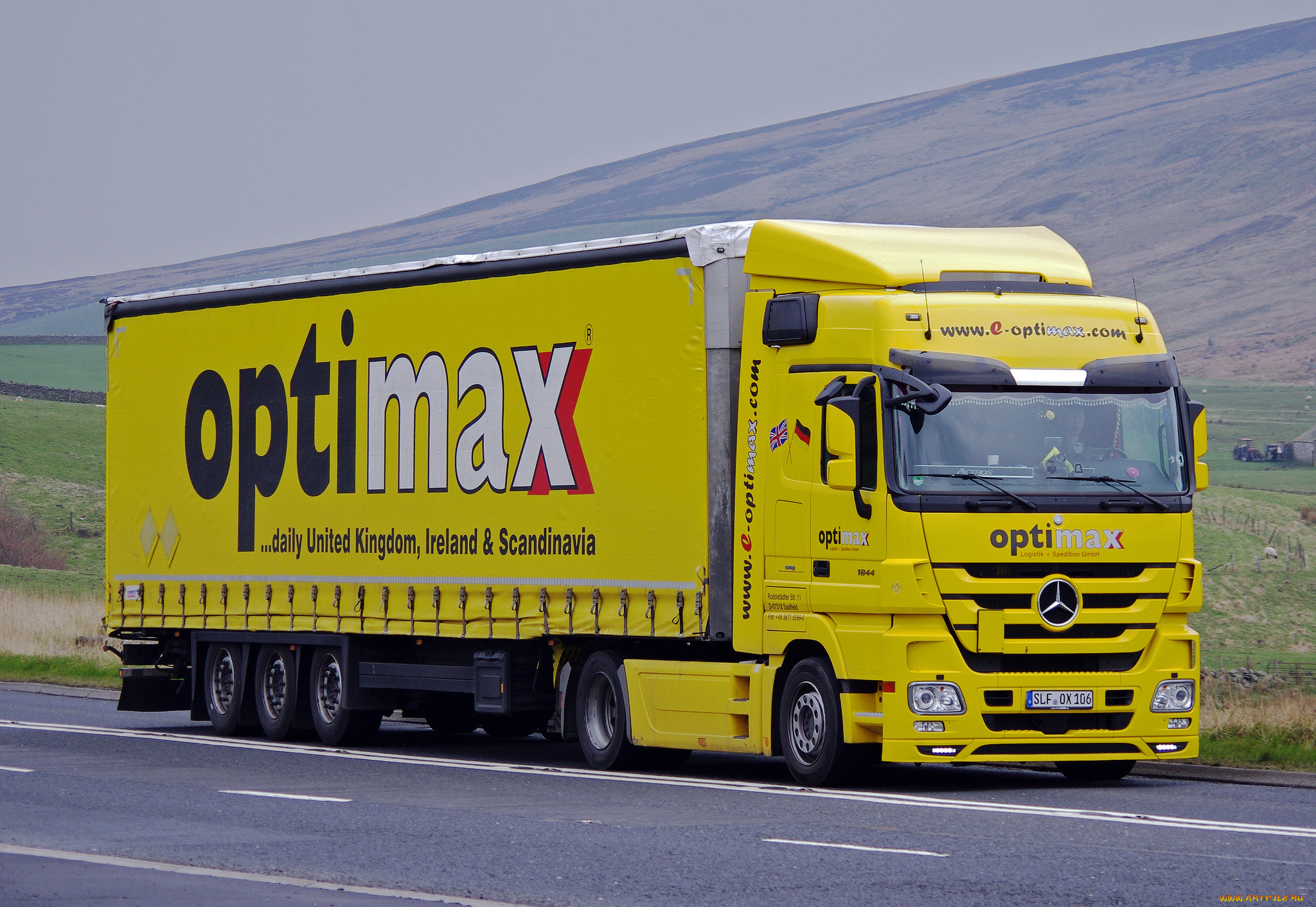 mercedes, actros, 1844, автомобили, mercedes, trucks, тяжелый, грузовик, седельный, тягач