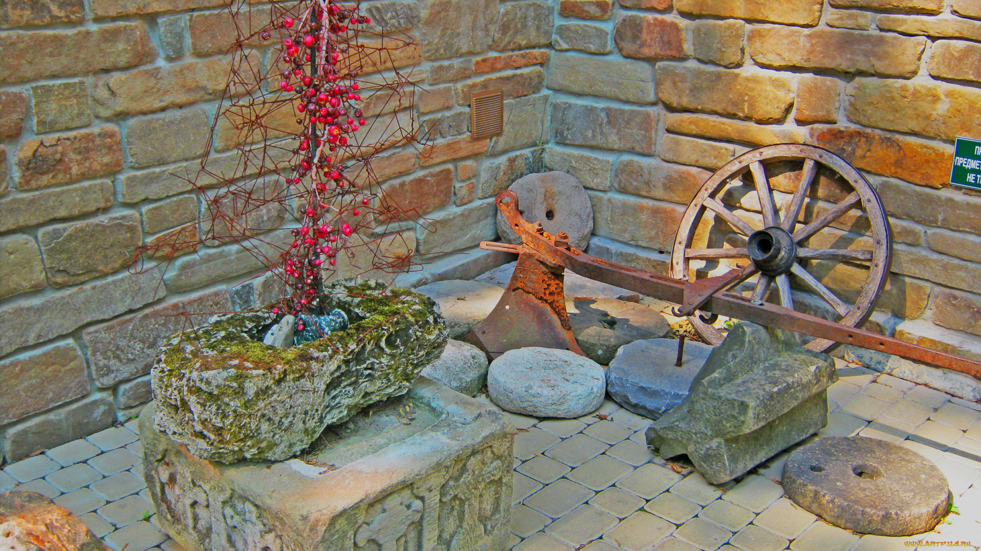 города, -, памятники, , скульптуры, , арт-объекты, стена, орудия, древность, камни, парк, старый, труда, кабардинка