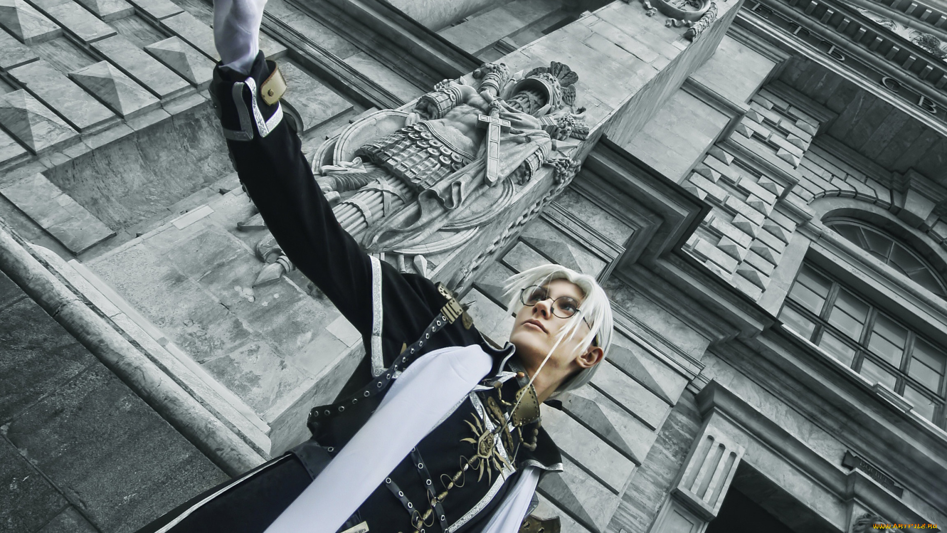 разное, cosplay, , косплей, здание, костюм, парень, арт