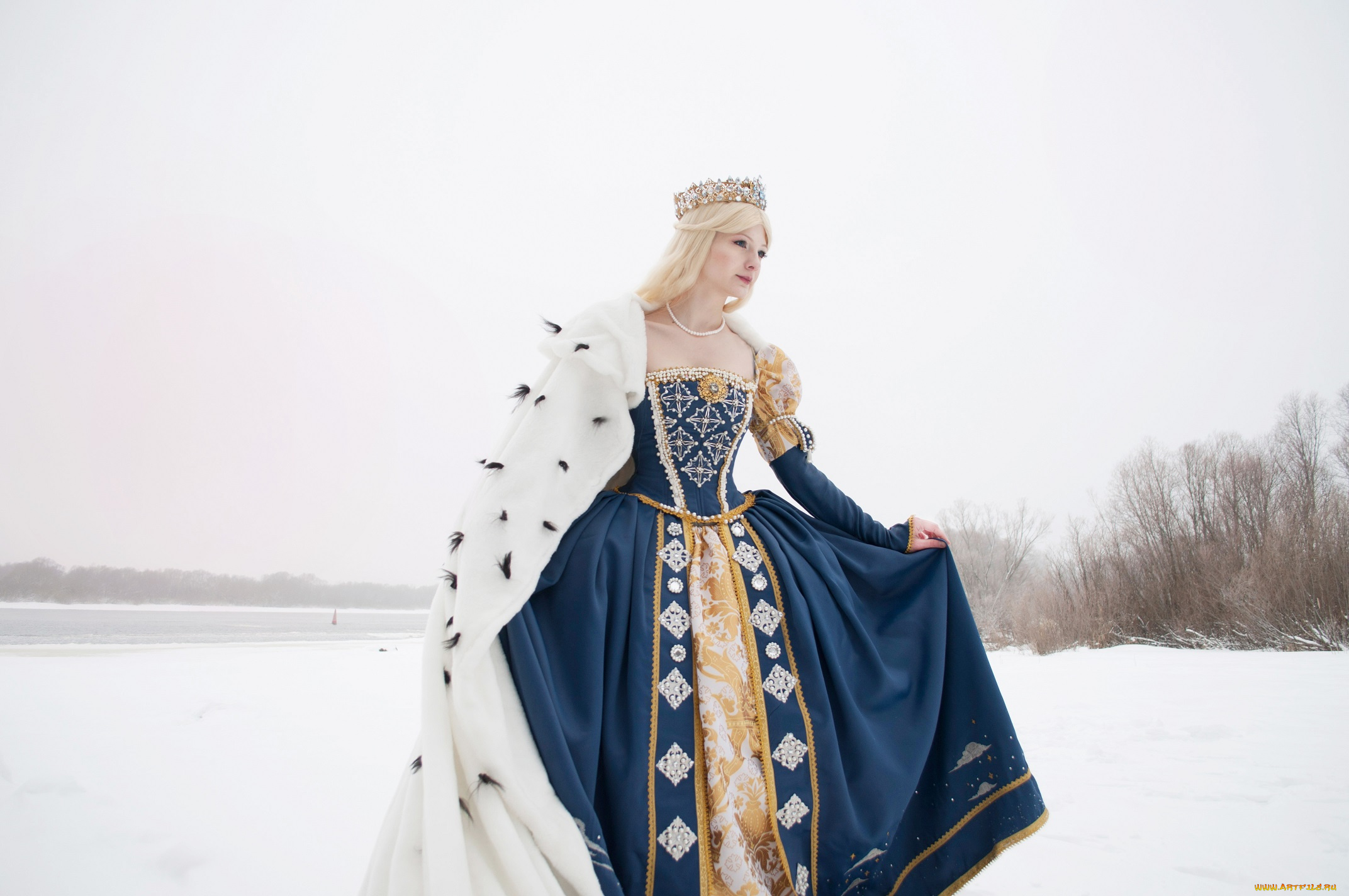 разное, cosplay, , косплей, арт, мантия, девушка, зима