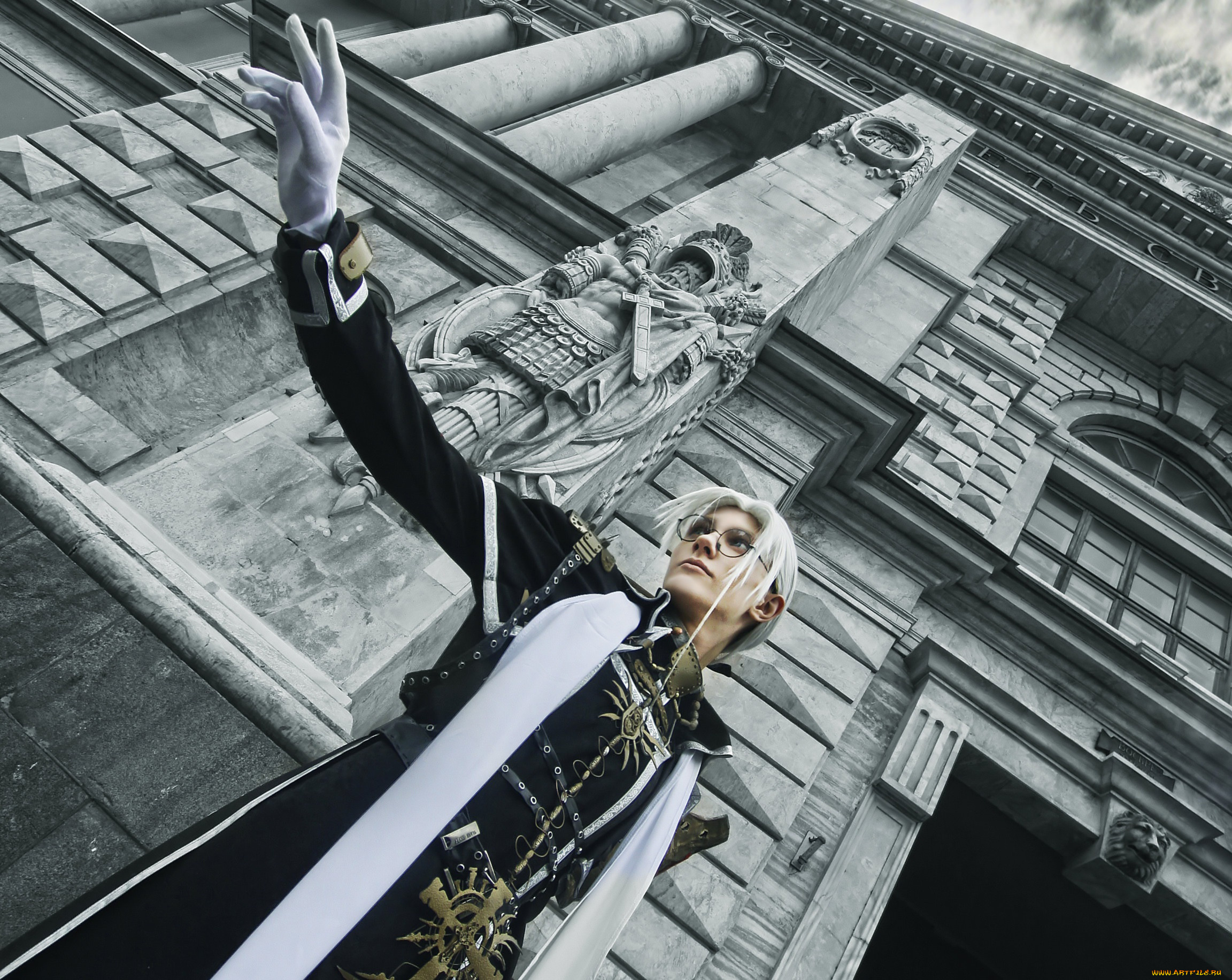 разное, cosplay, , косплей, здание, костюм, парень, арт