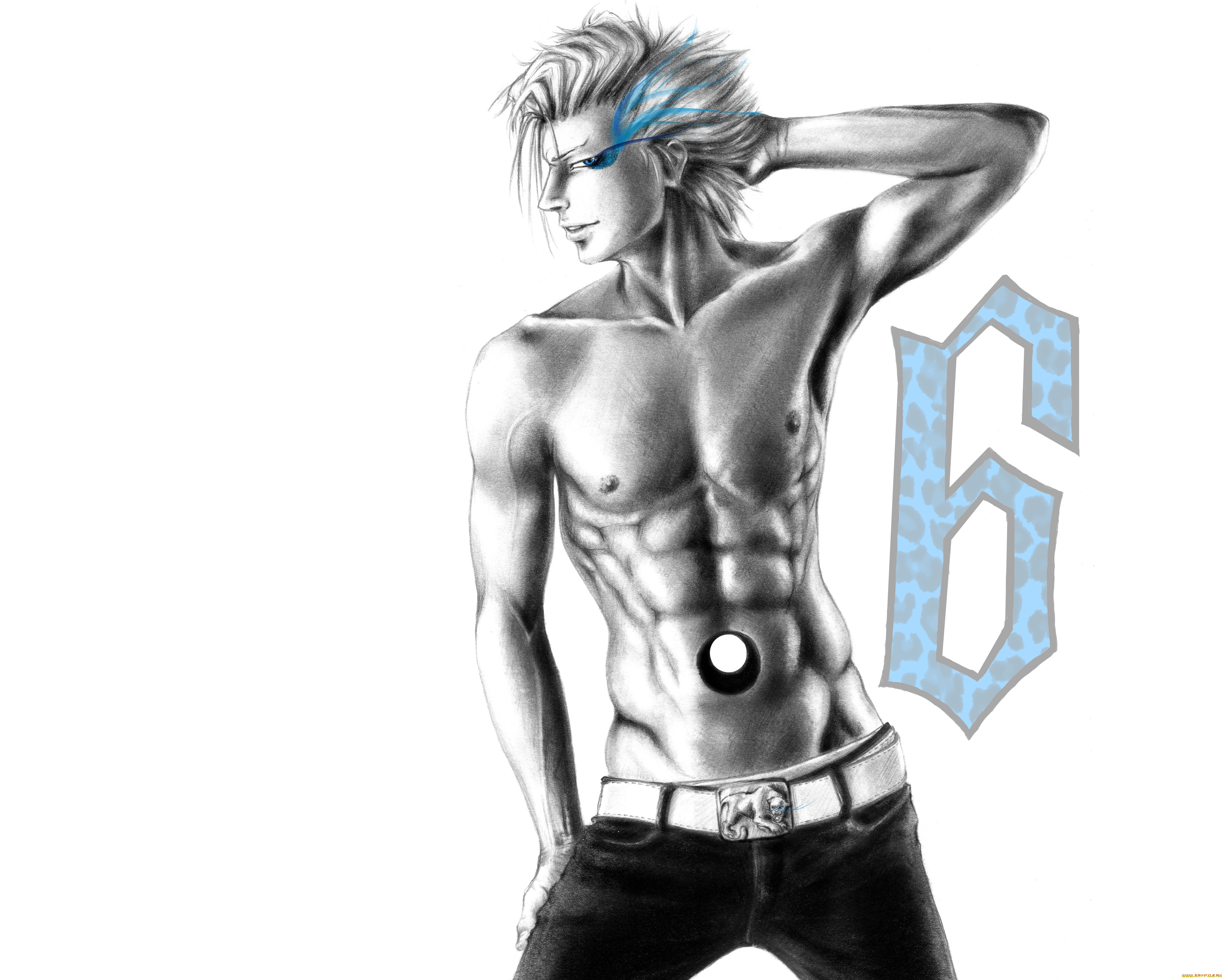 разное, арты, арранкар, парень, гримджоу, арт