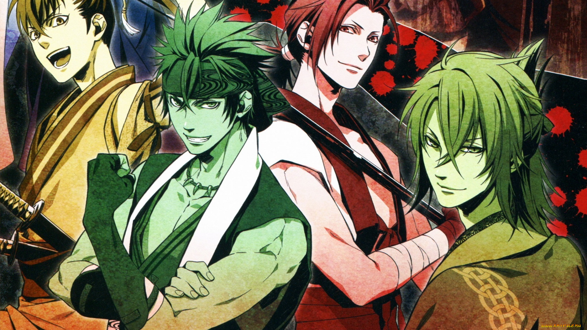 аниме, hakuouki, shinsengumi, kitan