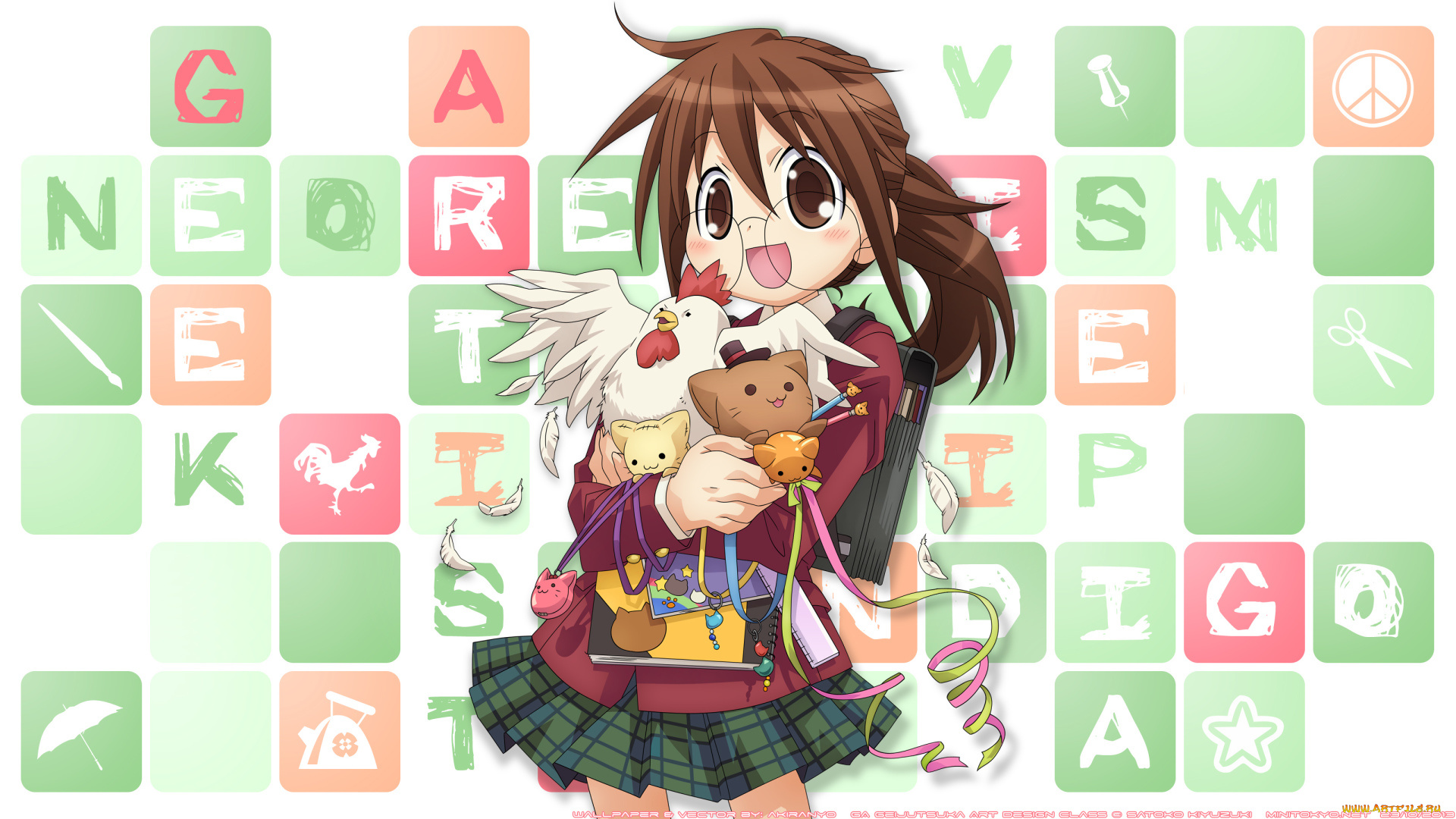 аниме, unknown, , другое, девушка, фон, взгляд