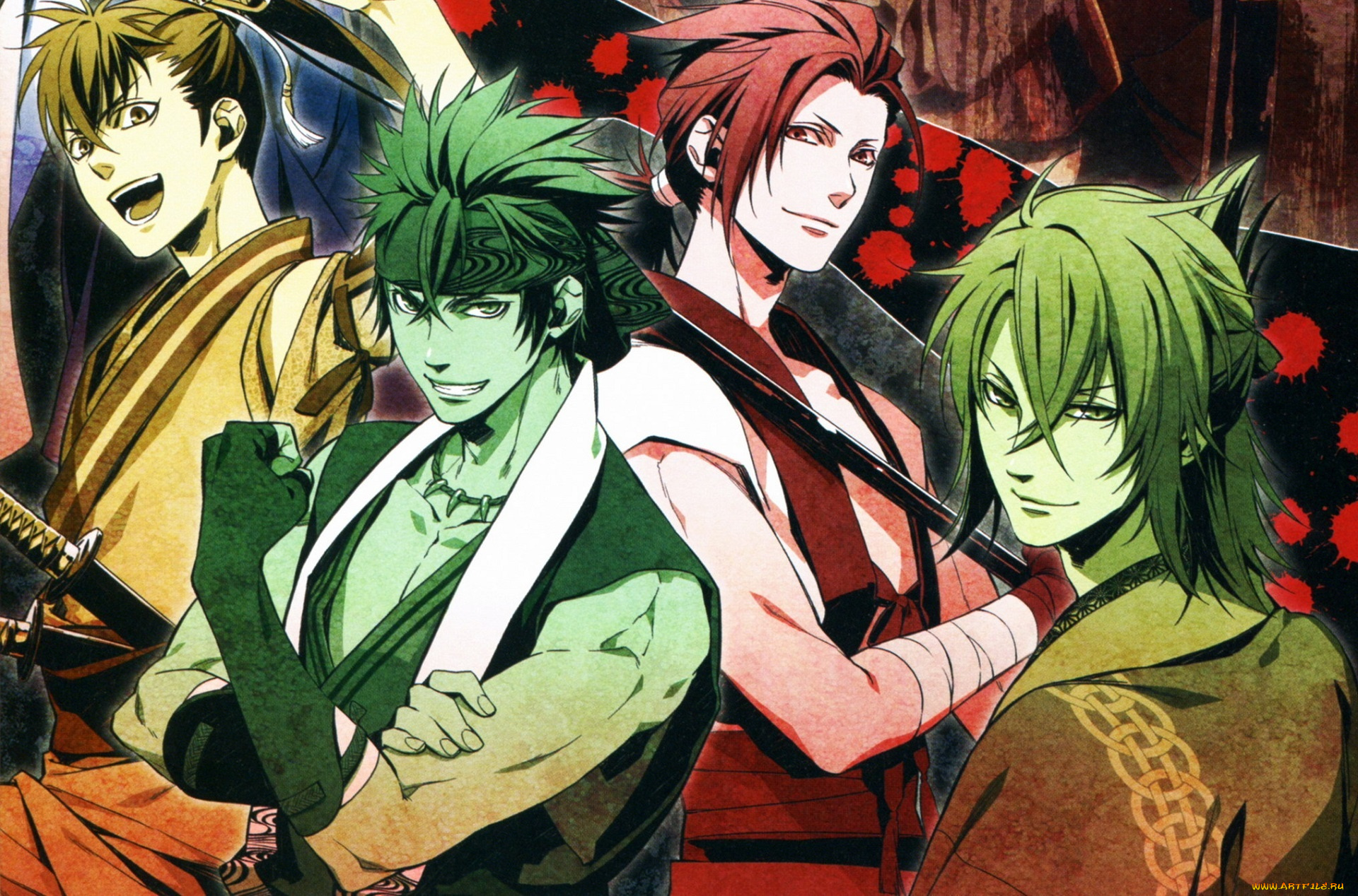 аниме, hakuouki, shinsengumi, kitan