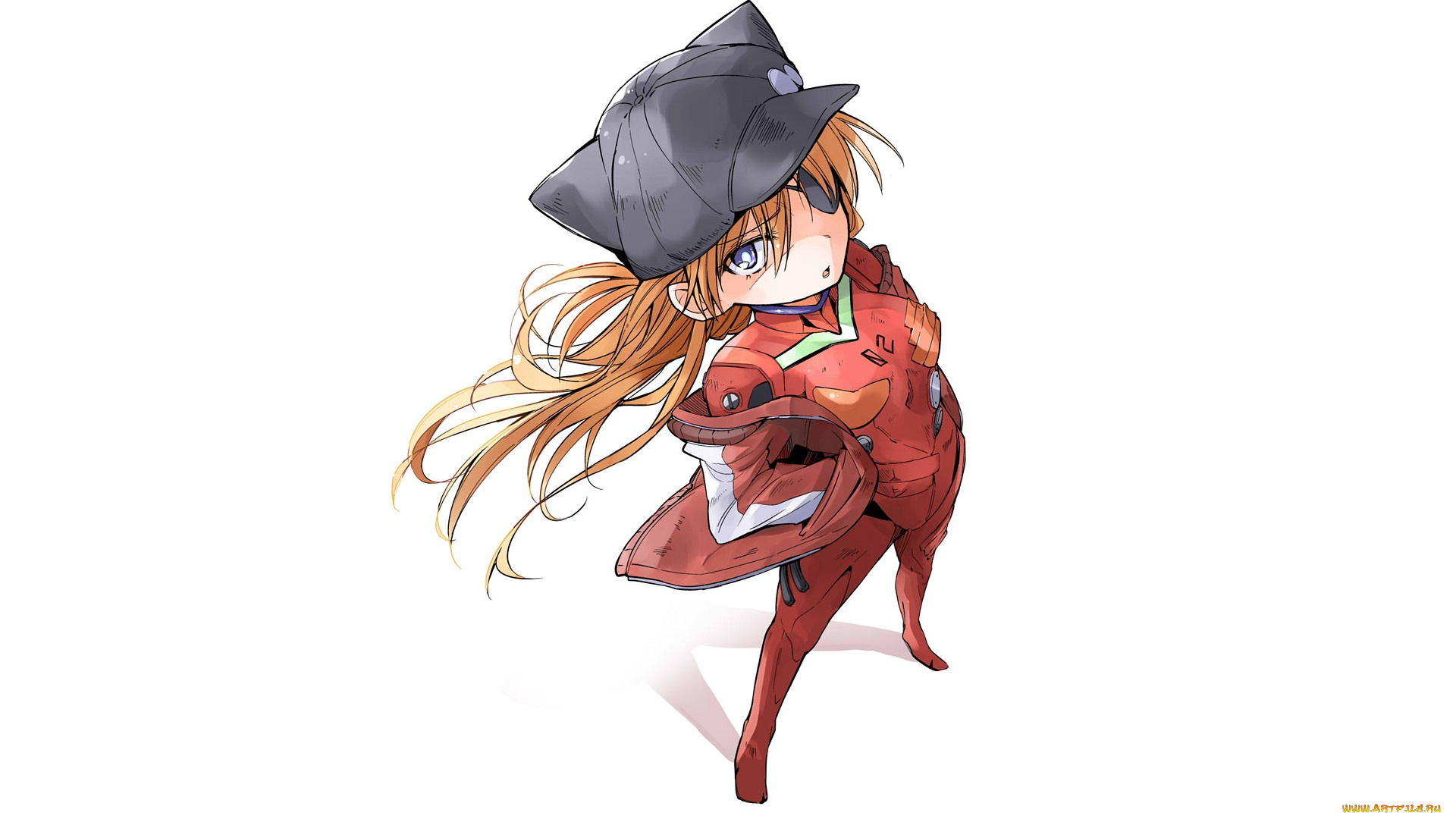 аниме, evangelion, девушка