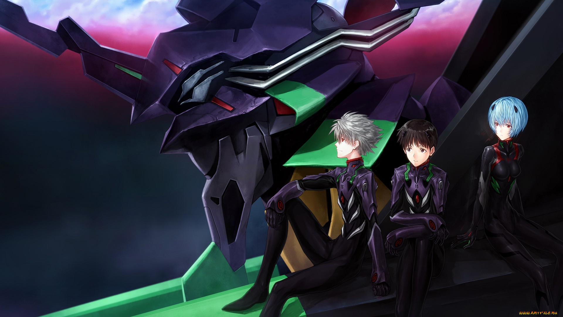 аниме, evangelion, ева