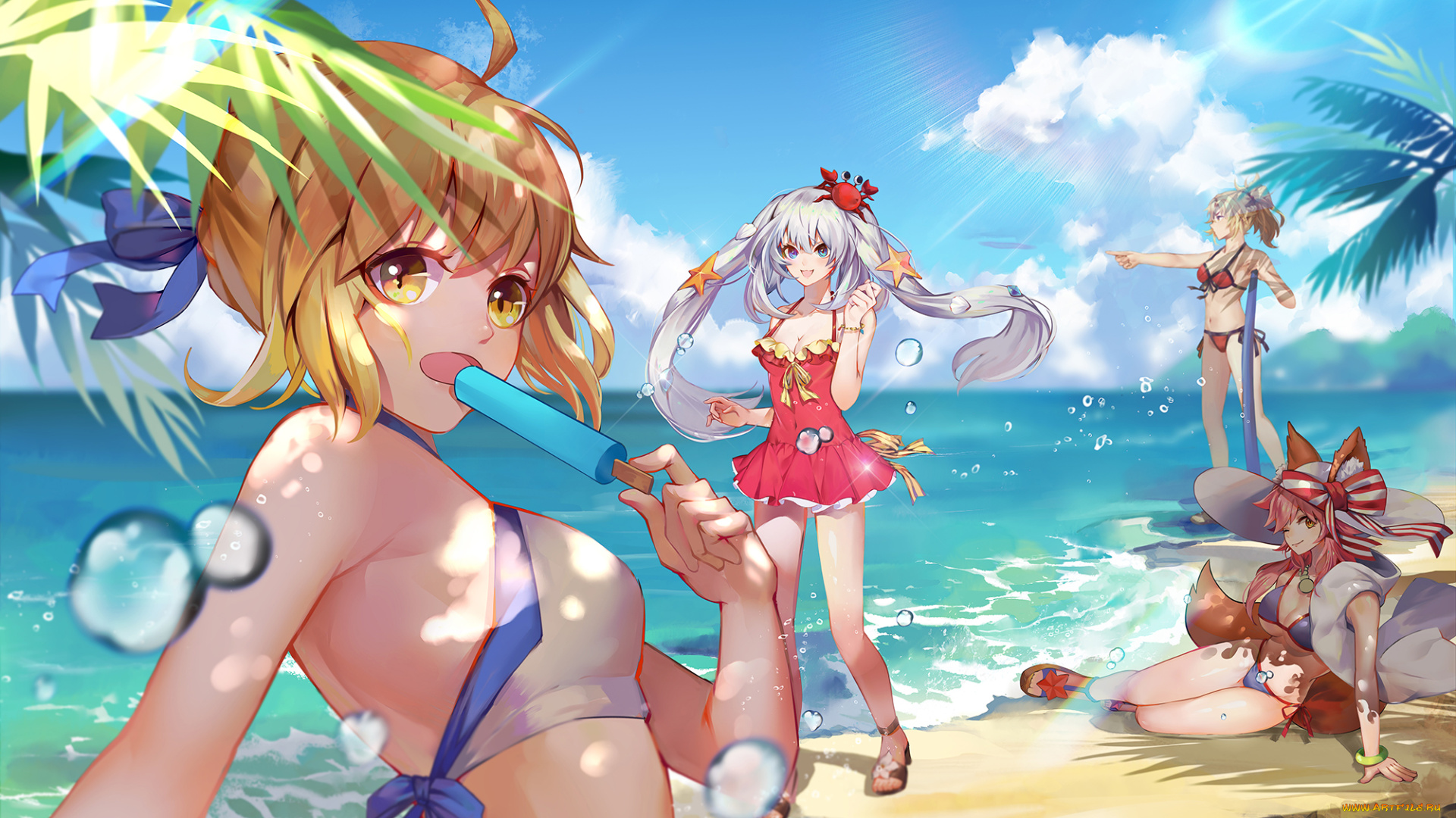 аниме, fate, stay, night, , grand, order, , apocrypha, девушки