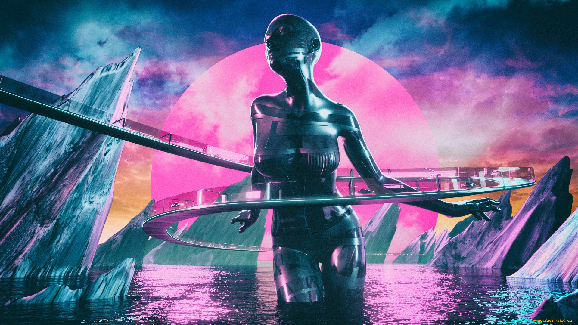 фэнтези, роботы, , киборги, , механизмы, ретровейв, 80's, музыка, фон, 80s, cyber, девушка, new, retro, wave, synthwave, retrowave, synth, cyberpunk, futuresynth, david, legnon, синтвейв, outrun