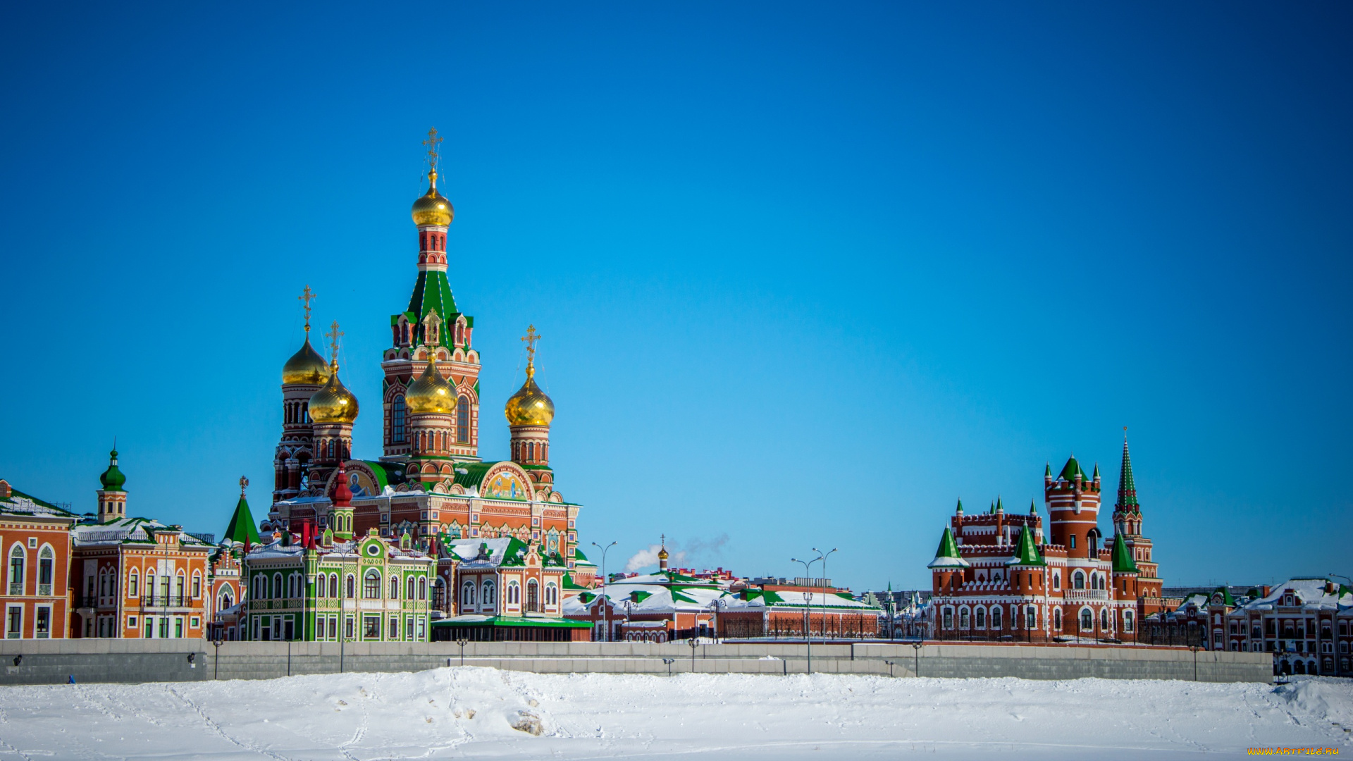 города, -, православные, церкви, , монастыри, зодчество, столица, россия, йошкар-ола, зима, республика, марий, эл, архитектура