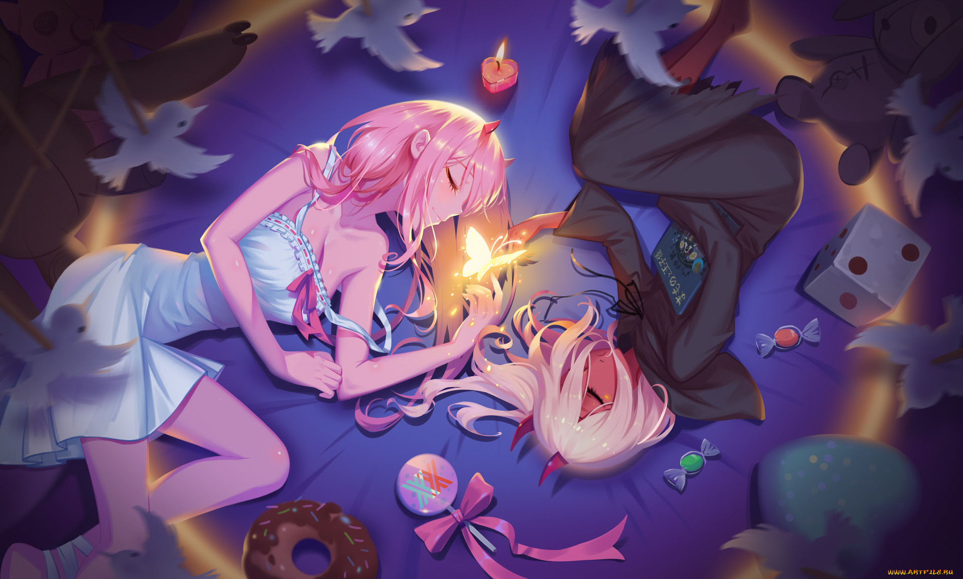 аниме, darling, in, the, frankxx, 002, девушка