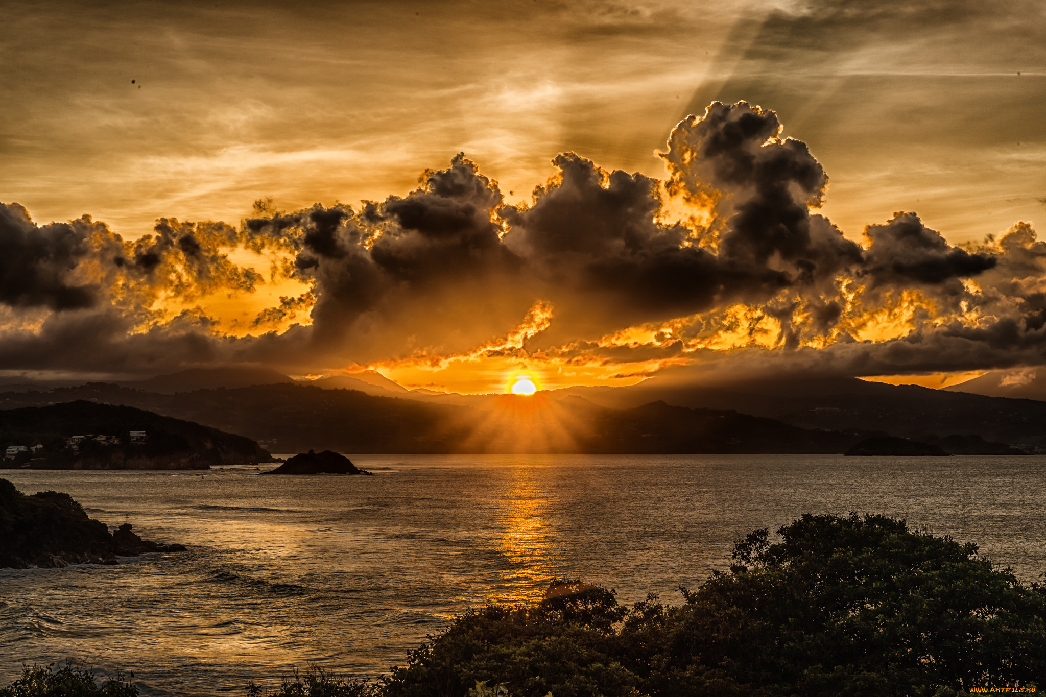 природа, восходы, закаты, простор