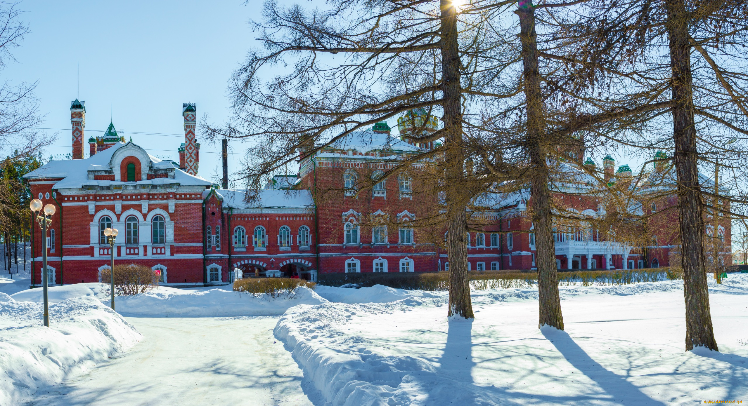 замок, шереметева, юрино, города, -, дворцы, , замки, , крепости, республика, марий, эл, дворец, россия, зима, шереметевский, замок