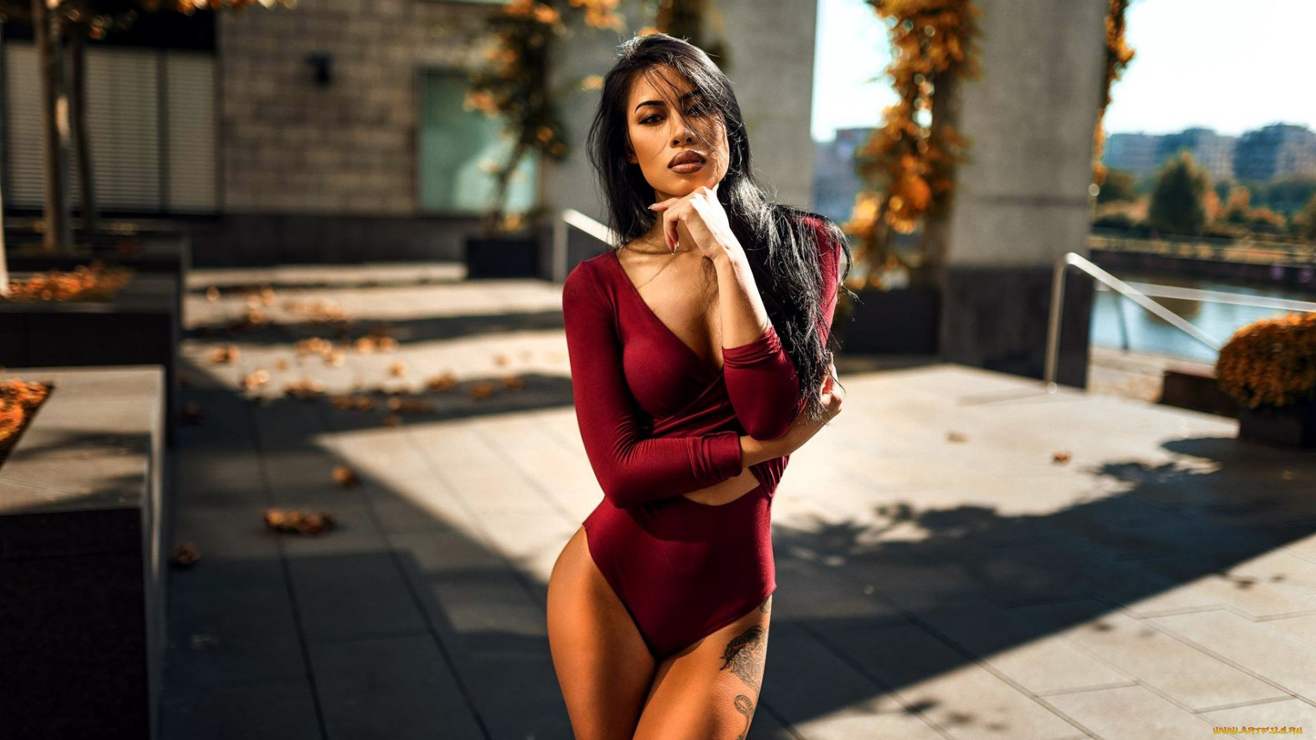 девушки, -, азиатки, купальник, тату, mymy, huynh, mymy, huynh