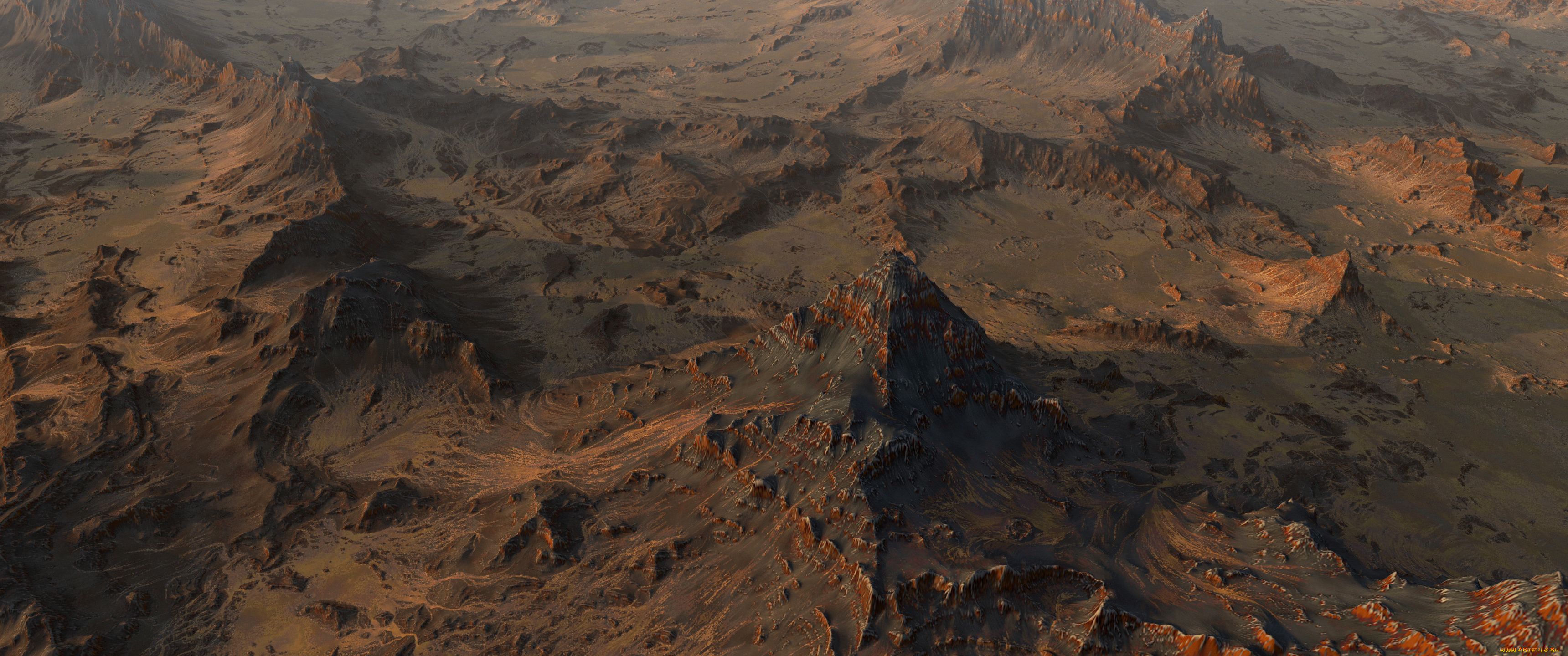 марс, космос, планета, вселенная, поверхность, грунт, камни, красная, горизонт, пространство, пустыня