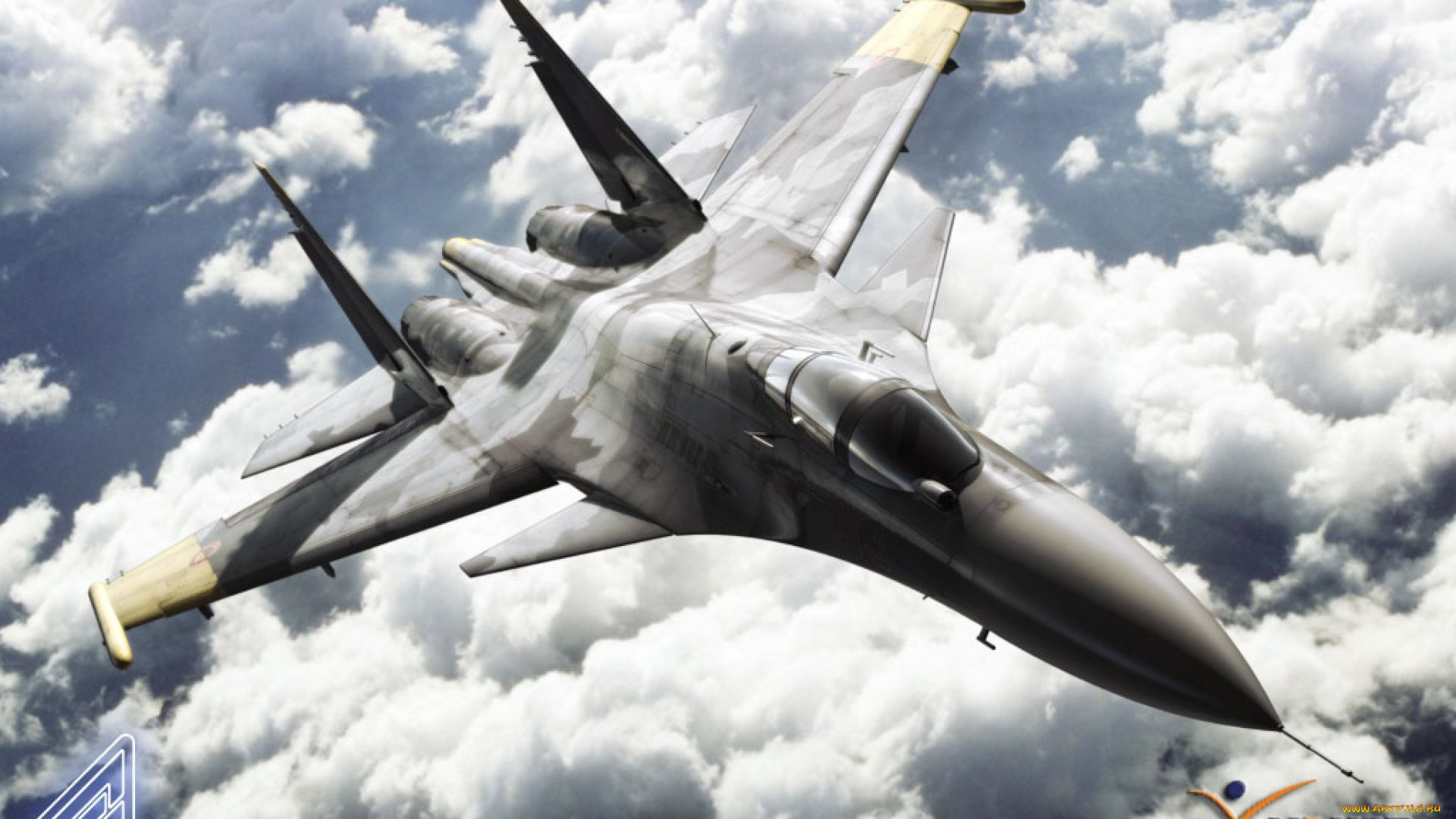 видео, игры, ace, combat, 4, , shattered, skies, самолет, полет, облака, небо