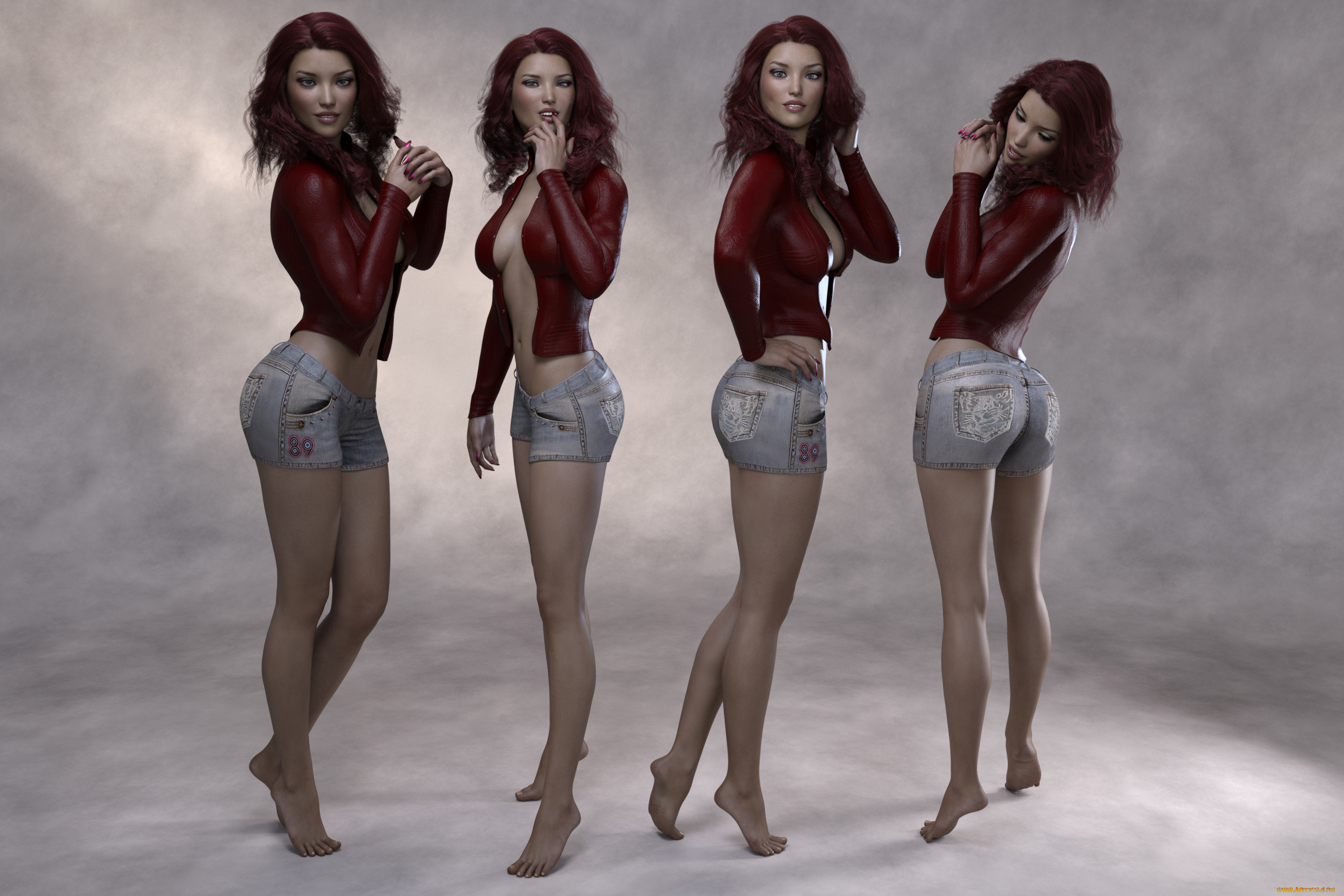 3д, графика, люди, , people, девушка, фон, взгляд