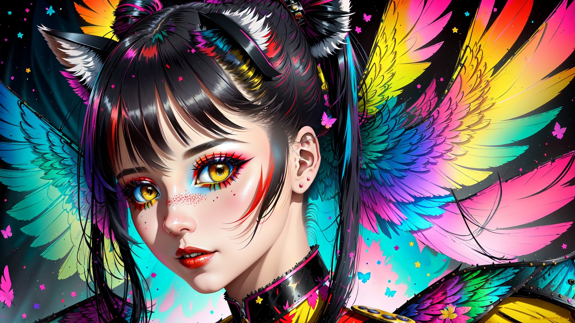 аниме, животные, , существа, нейросети, графика, нейроарт, ai, art, нейронные, сети, рисунки, нейро, искусство