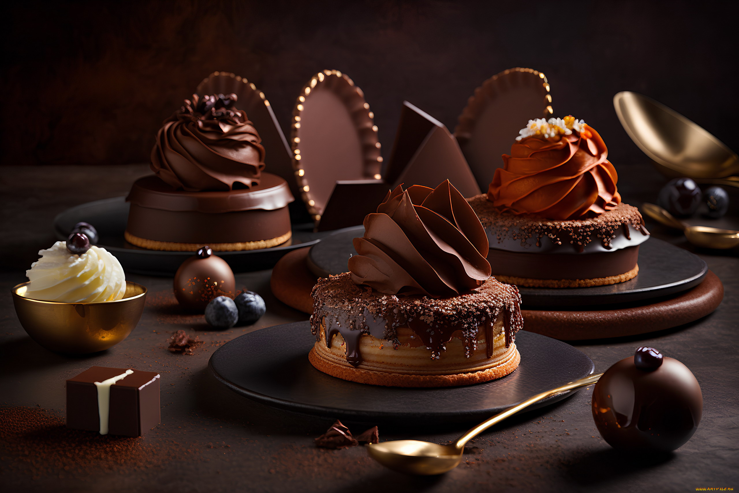 еда, торты, лакомство, крем