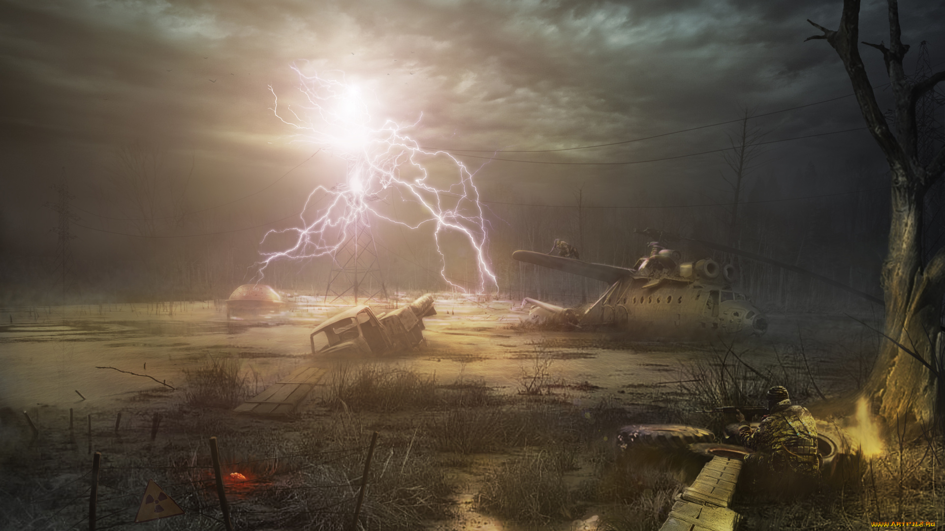 stalker, видео, игры, пейзаж