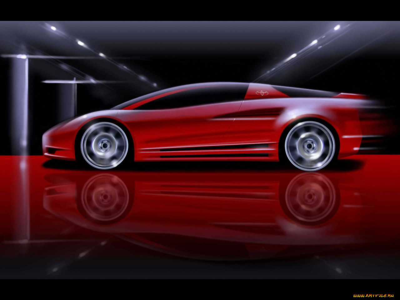 toyota, alessandro, volta, concept, 2004, автомобили, 3д