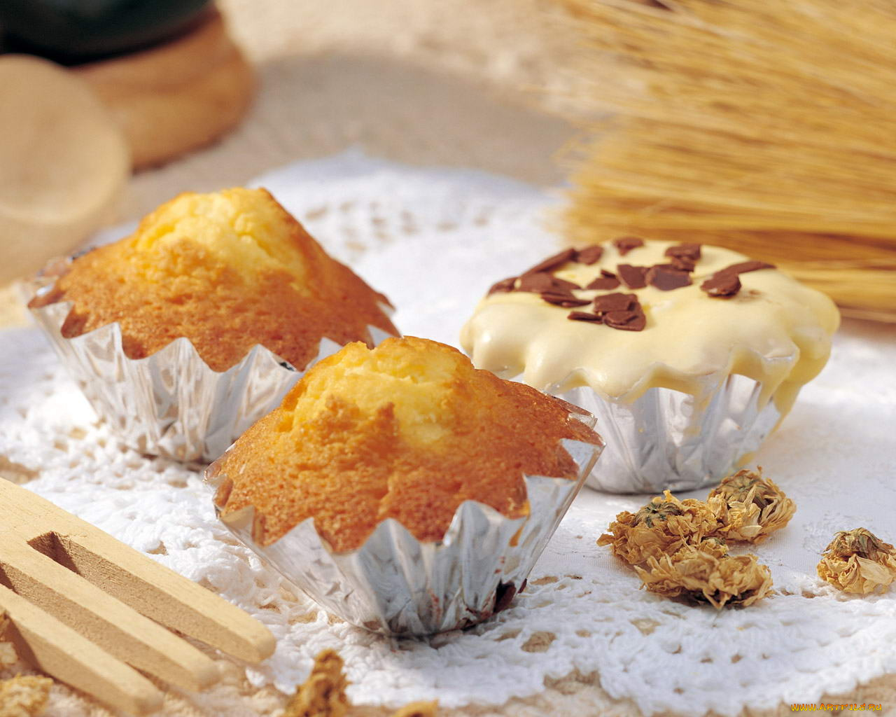 еда, пирожные, кексы, печенье