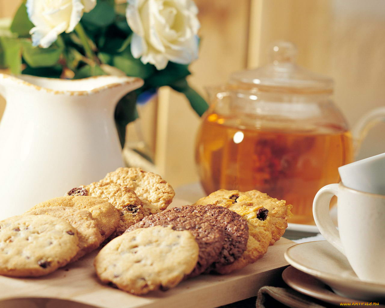 еда, пирожные, кексы, печенье